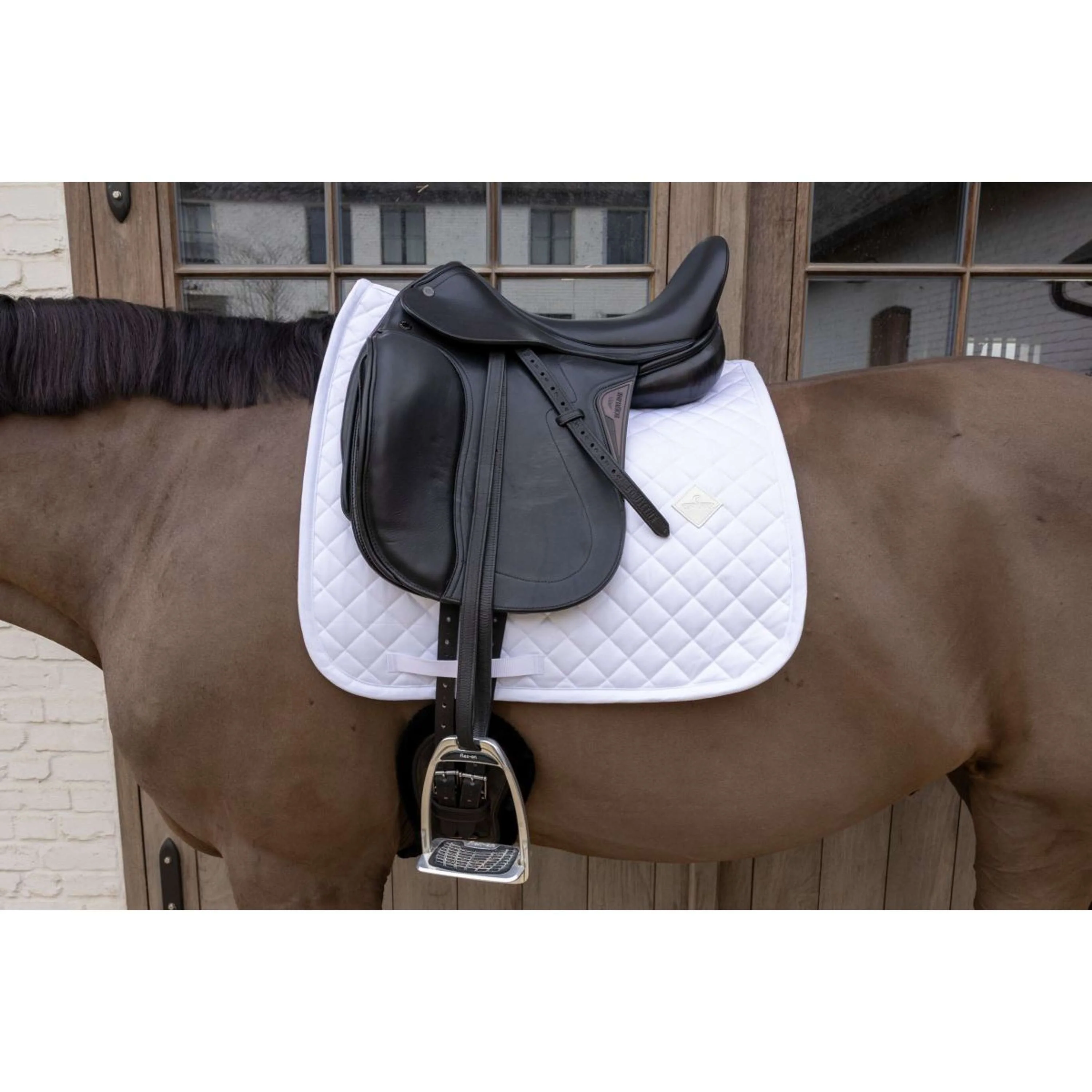 Kentucky Tapis de Selle Skin Friendly Diamond Dressage Blanc - Image 5