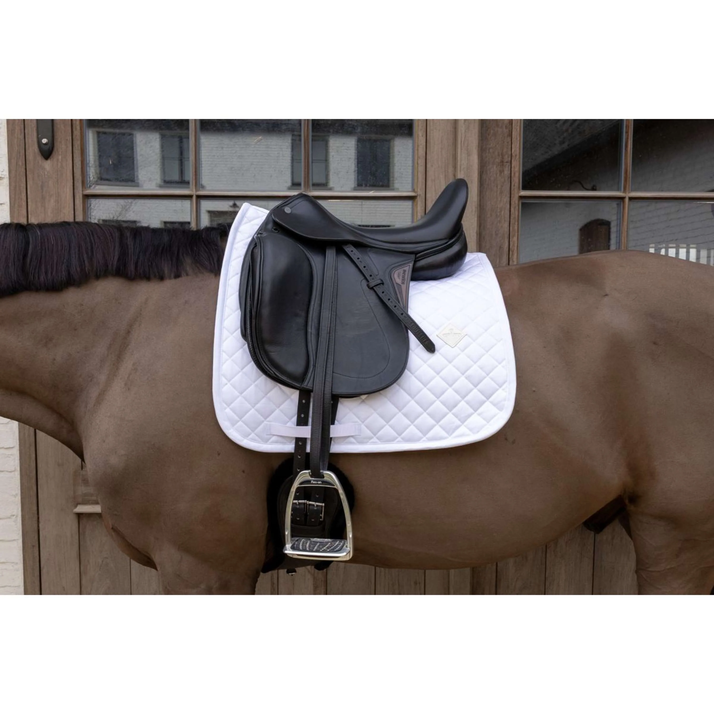 Kentucky Tapis de Selle Skin Friendly Diamond Dressage Blanc - Image 6