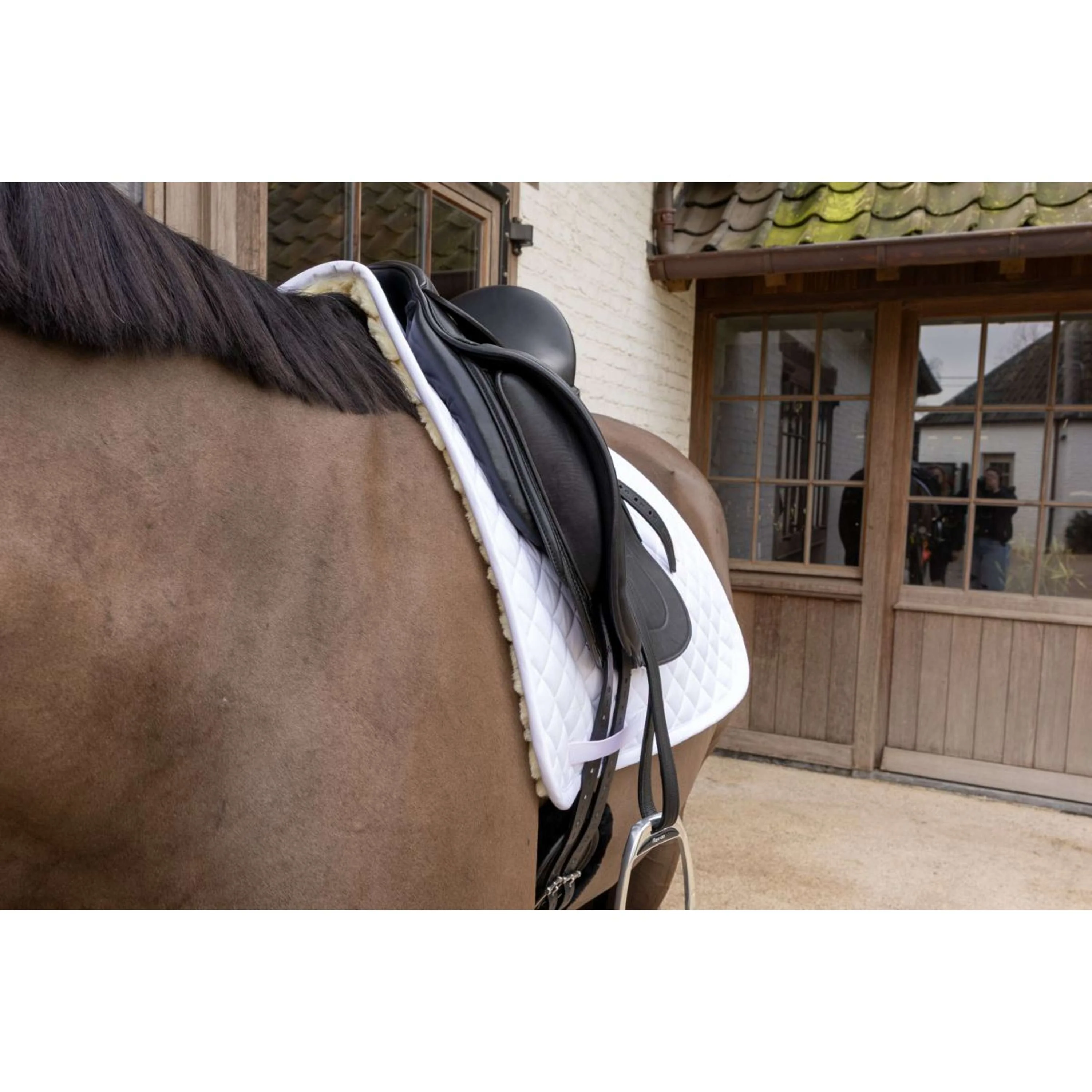 Kentucky Tapis de Selle Skin Friendly Diamond Dressage Blanc - Image 8