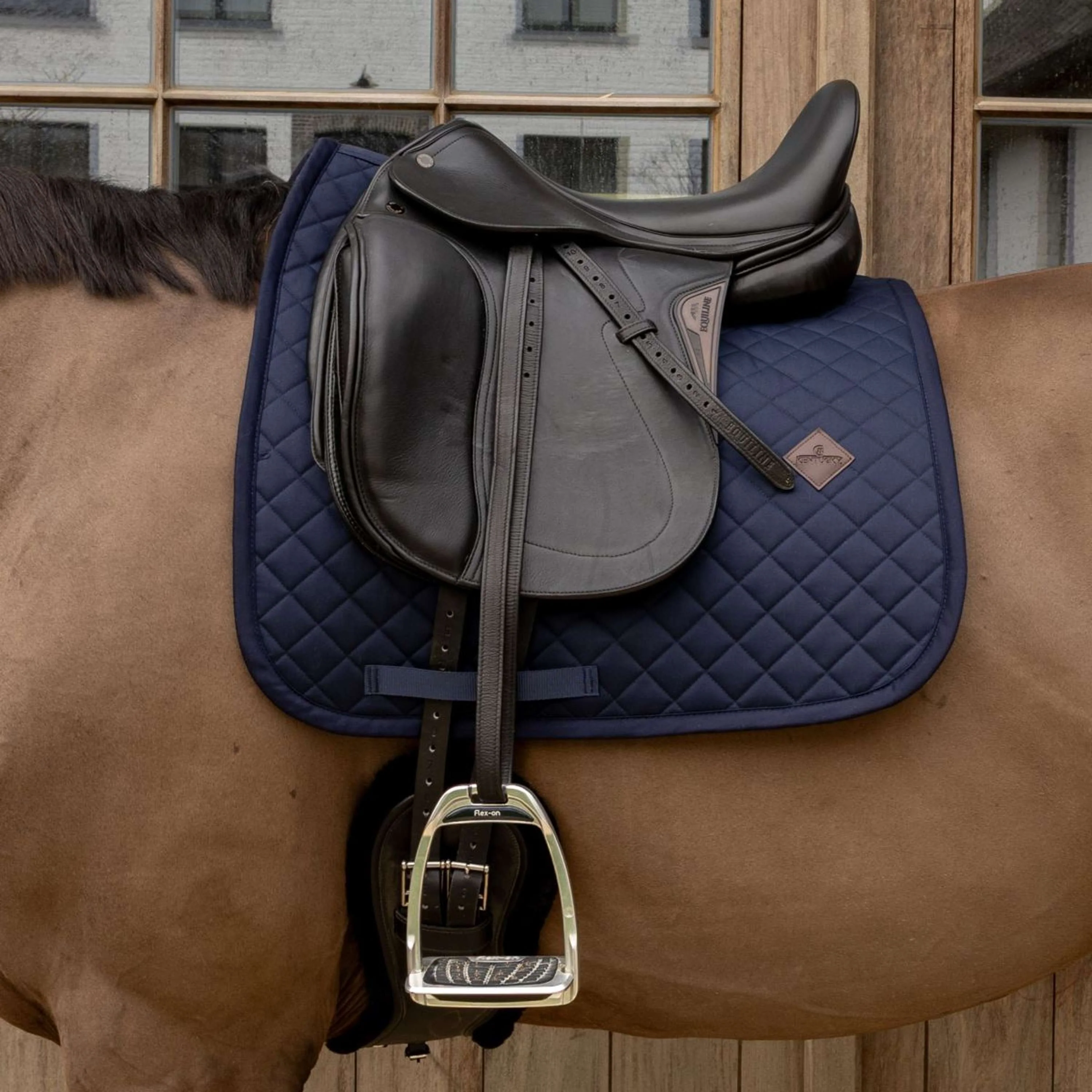 Kentucky Tapis de Selle Skin Friendly Diamond Dressage Marin - Image 2