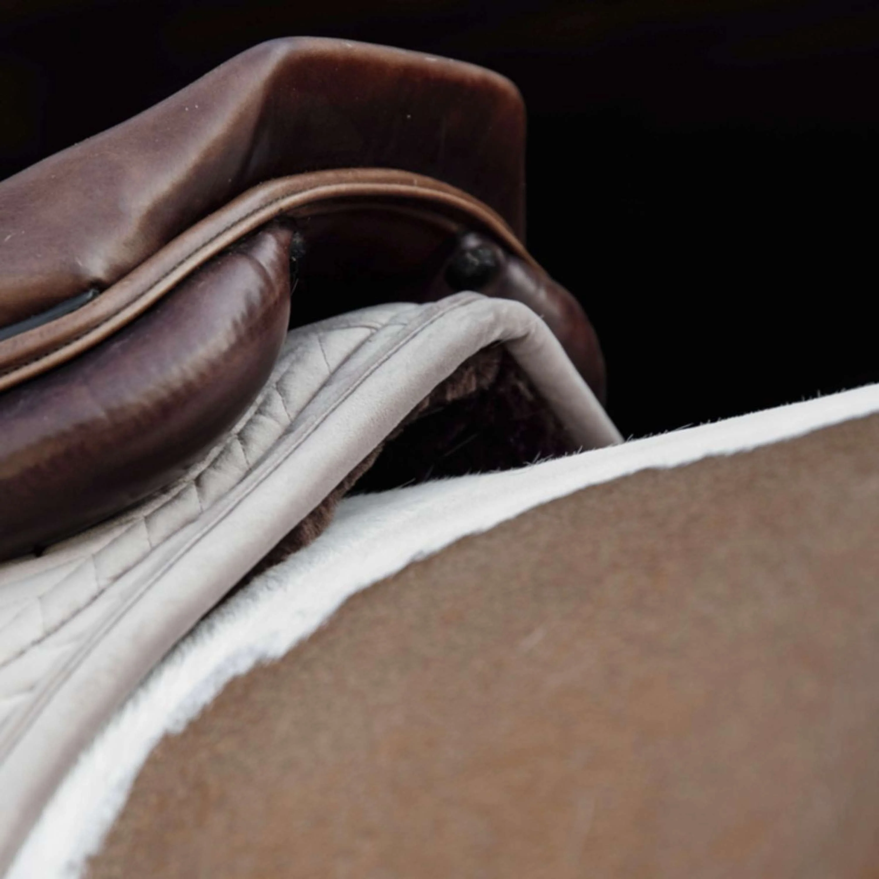 Kentucky Tapis de Selle Skin Friendly velours de Saut Beige - Image 4