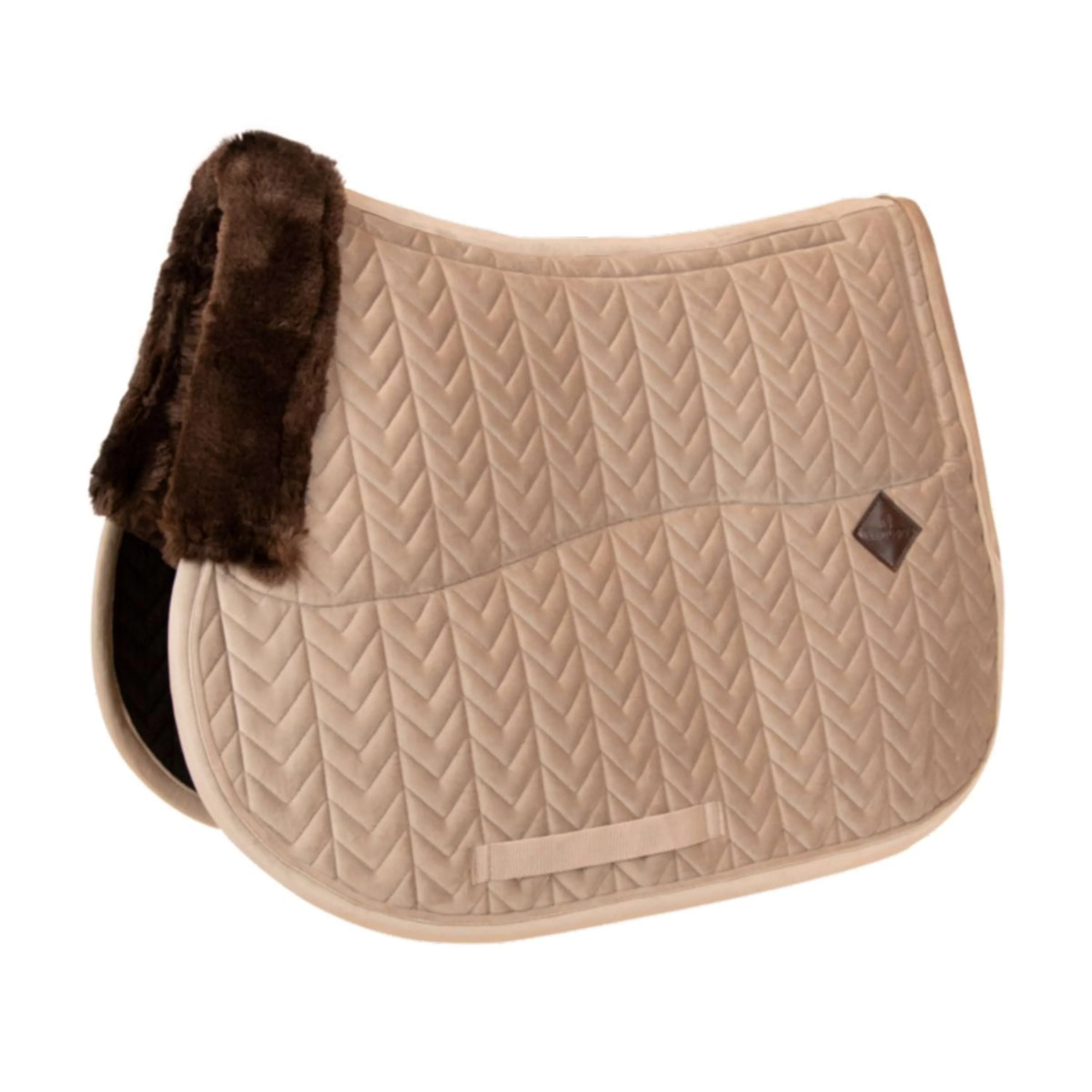 Kentucky Tapis de Selle Skin Friendly velours de Saut Beige - Image 5