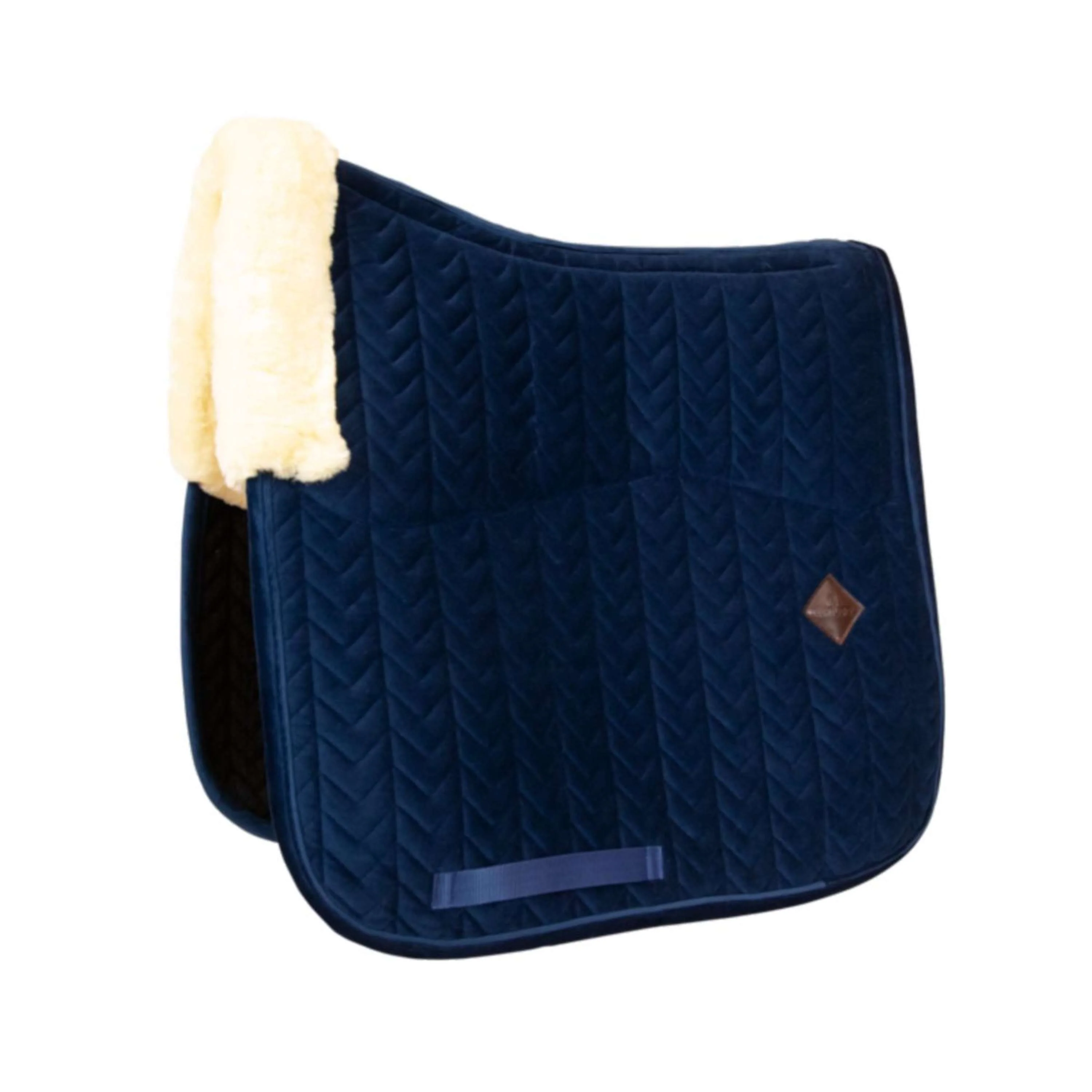 Kentucky Tapis de Selle Skin Friendly velours Dressage Marin - Image 3