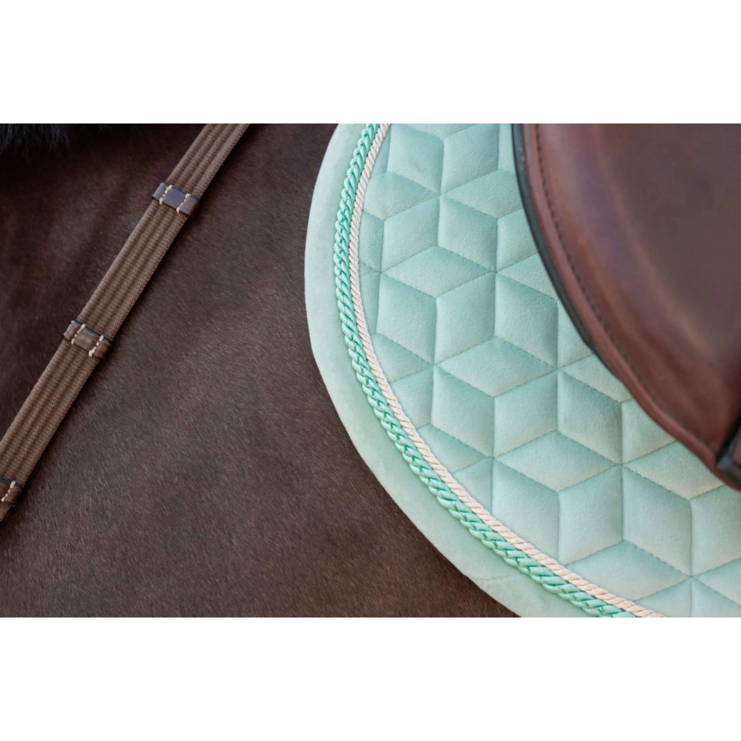 Kentucky Tapis de Selle Velvet de Saut Menthe - Image 4