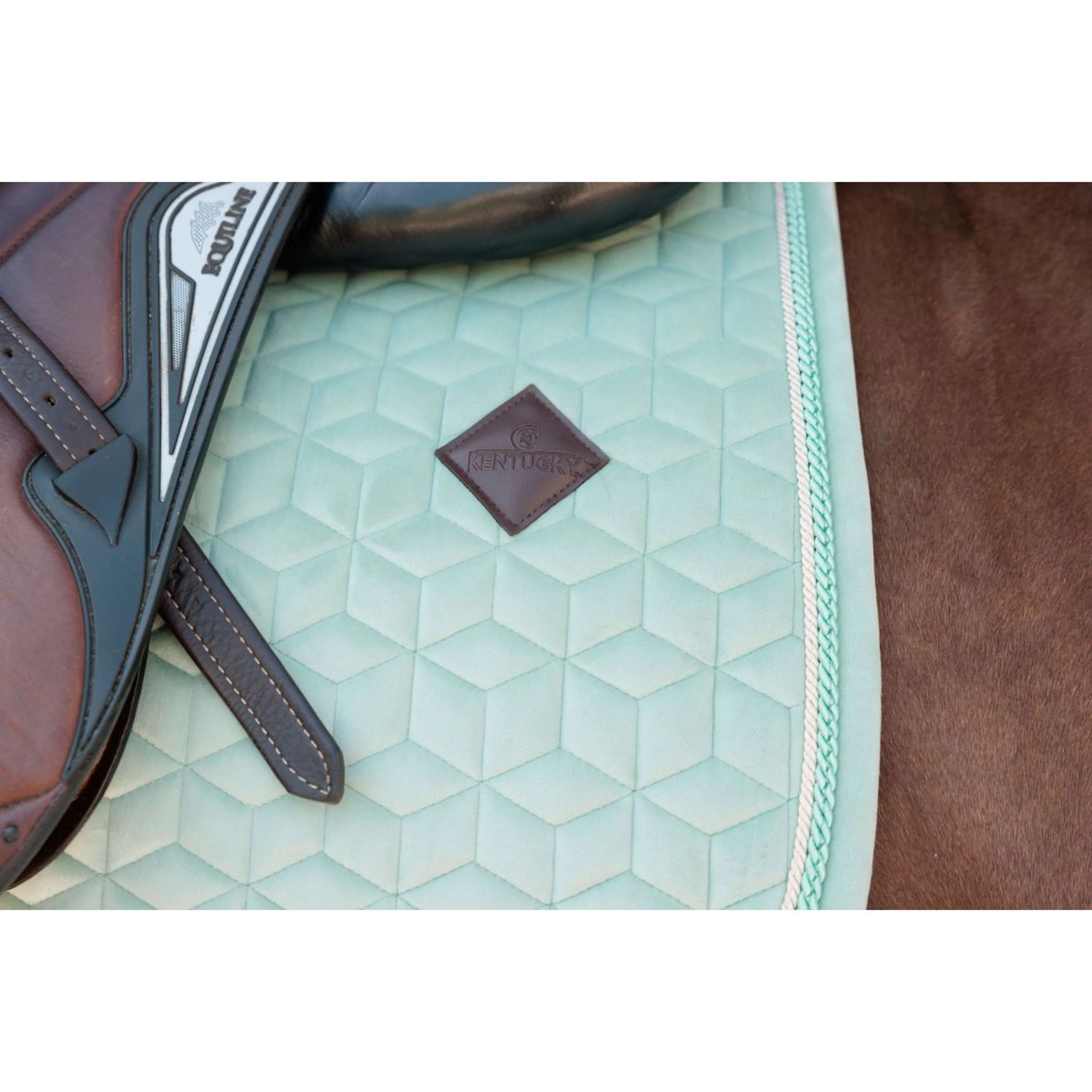 Kentucky Tapis de Selle Velvet de Saut Menthe - Image 5