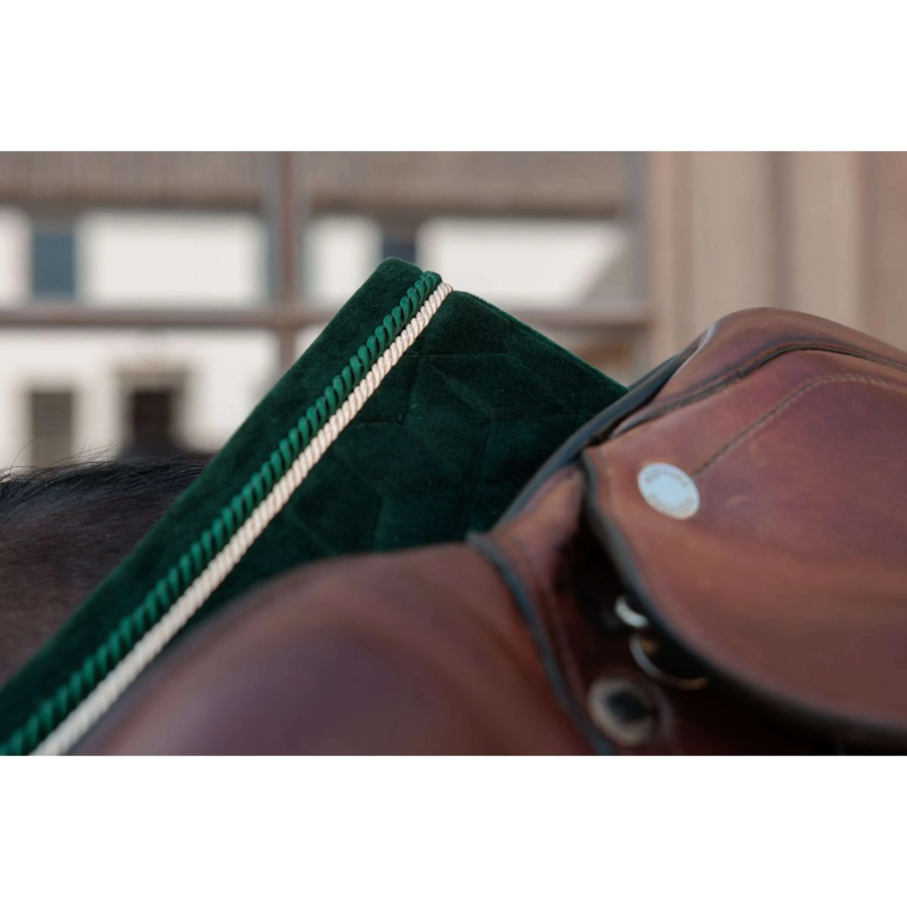 Kentucky Tapis de Selle Velvet de Saut Pine Green - Image 4