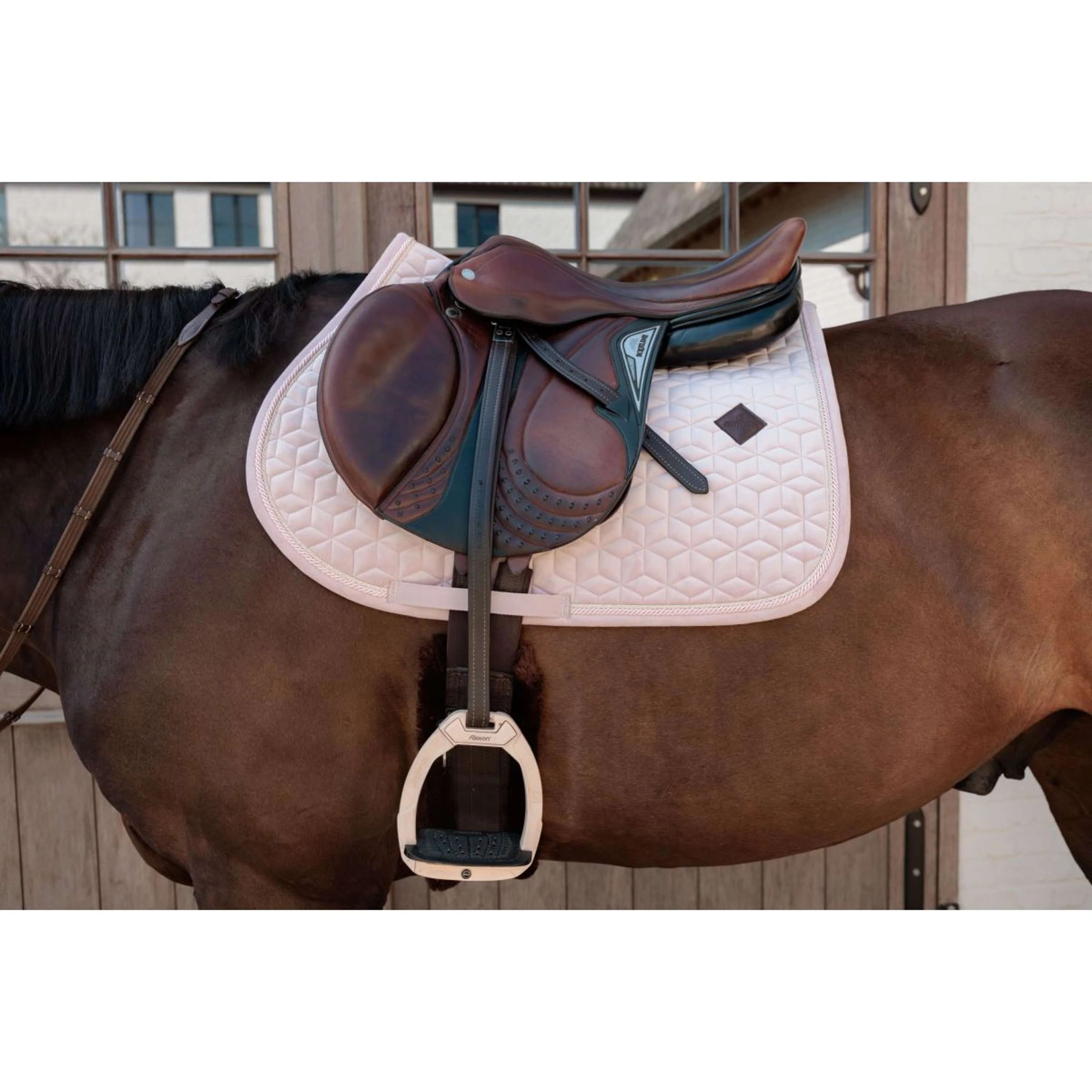 Kentucky Tapis de Selle Velvet de Saut Soft Rose - Image 3