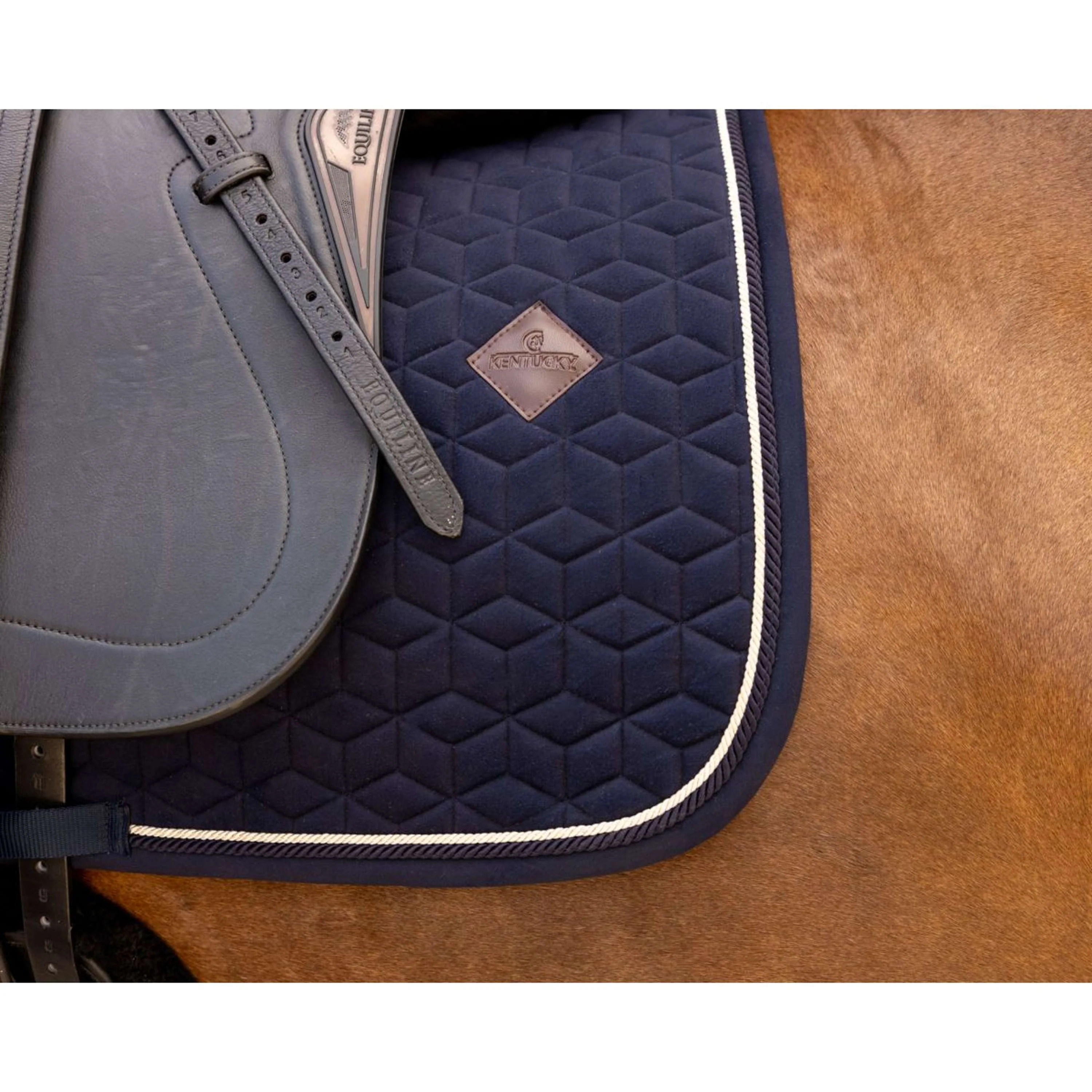Kentucky Tapis de Selle Velvet Dressage Marin foncé - Image 5