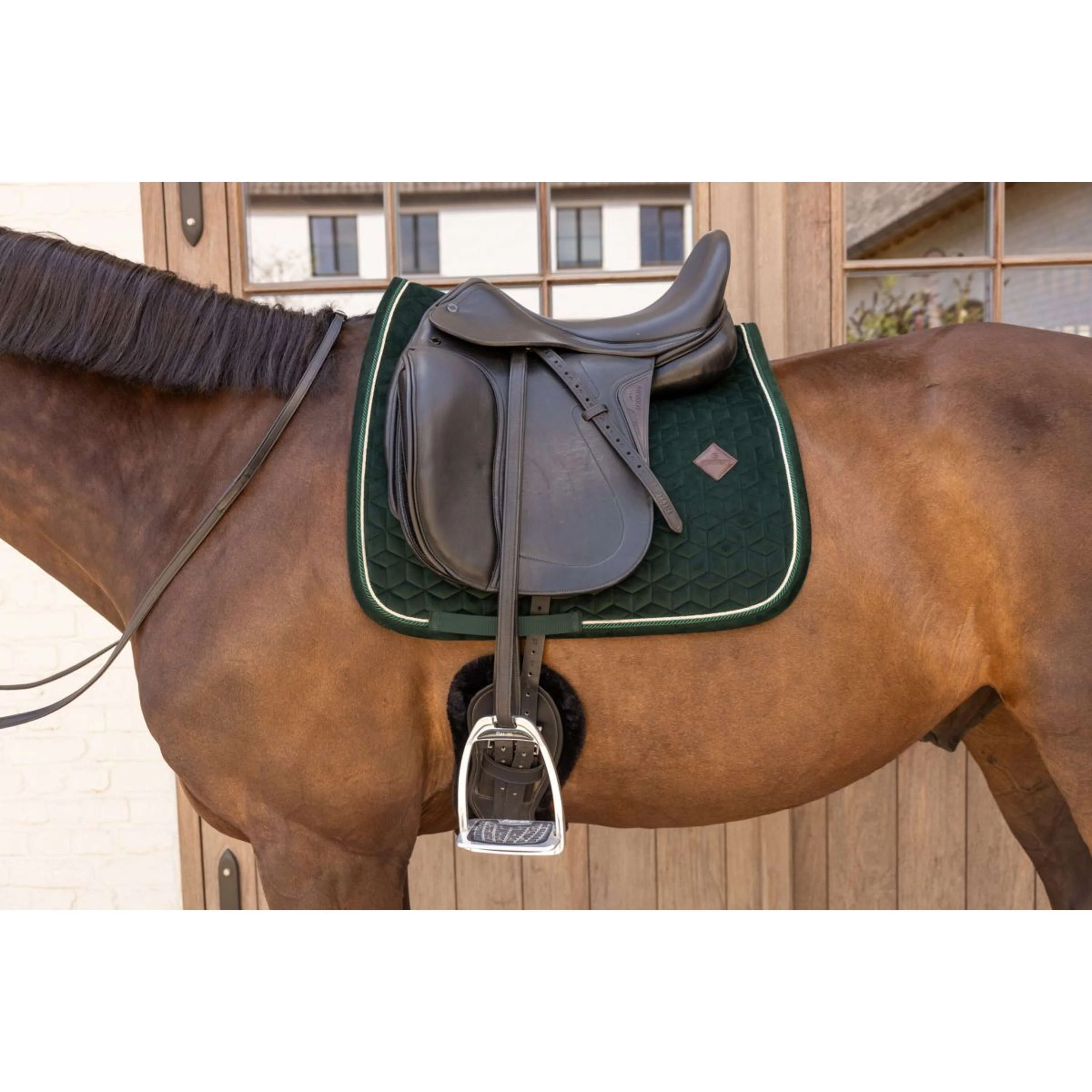 Kentucky Tapis de Selle Velvet Dressage Pine Green - Image 3
