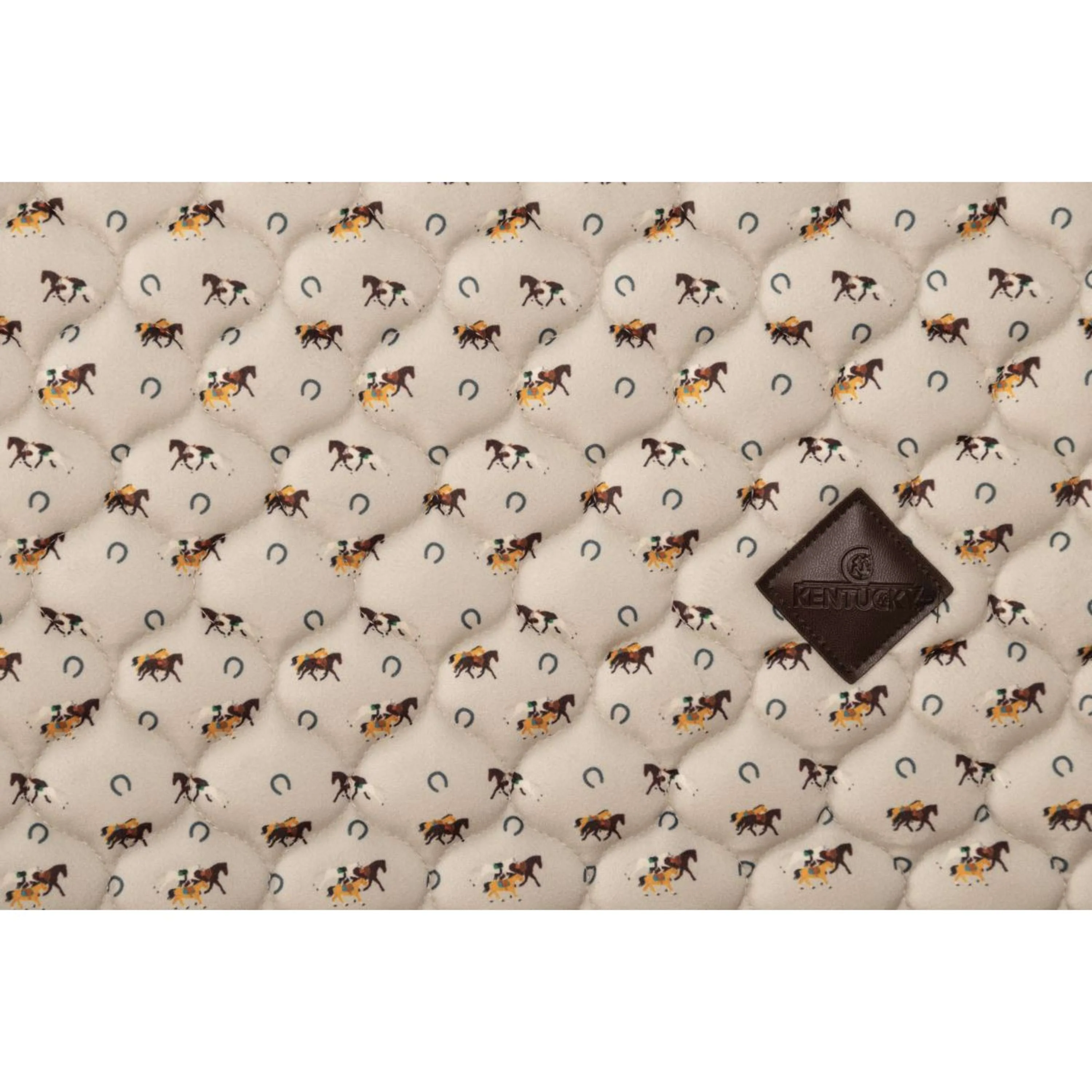 Kentucky Tapis de Selle Velvet Horse Printing Beige - Image 6