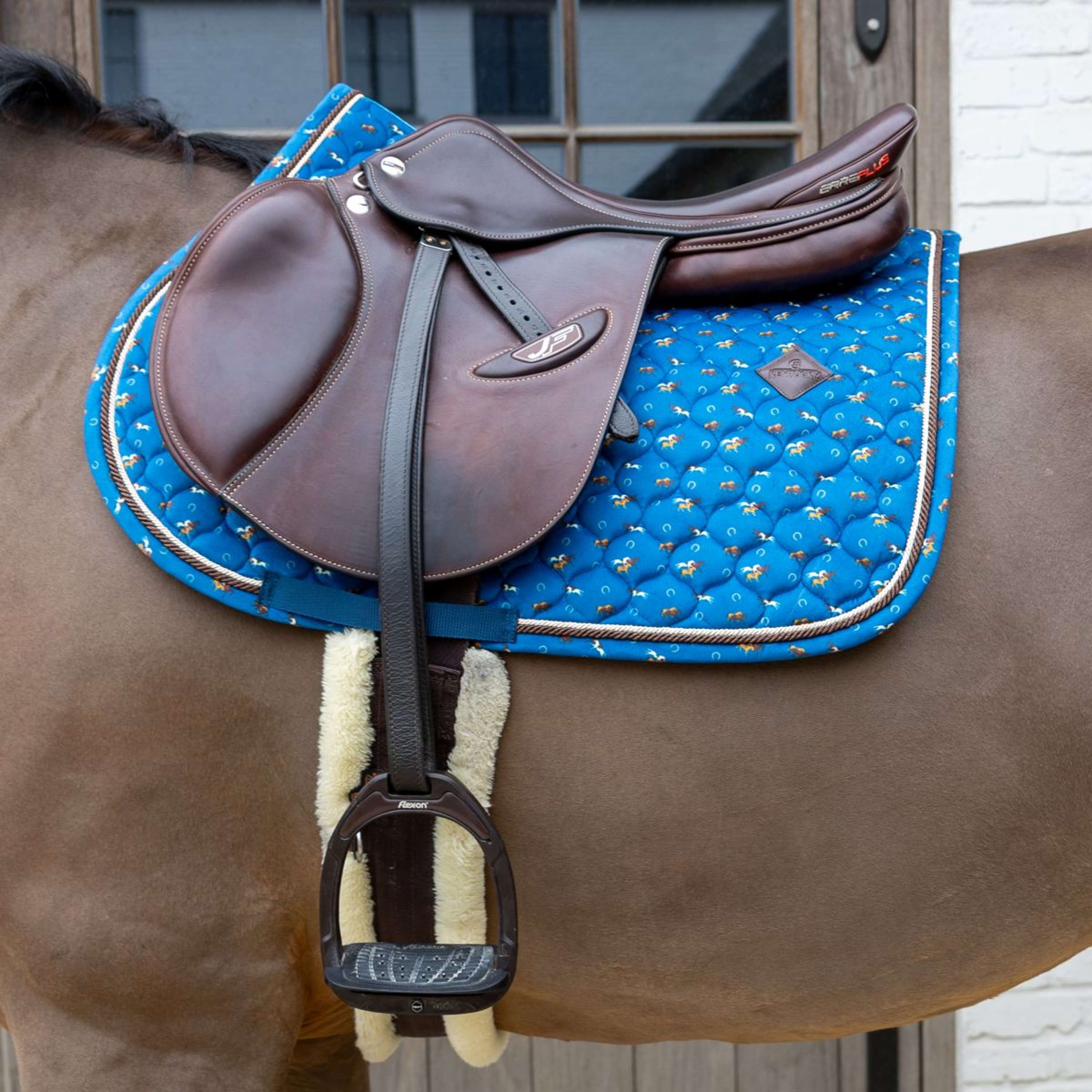 Kentucky Tapis de Selle Velvet Horse Printing de Saut Marin - Image 2