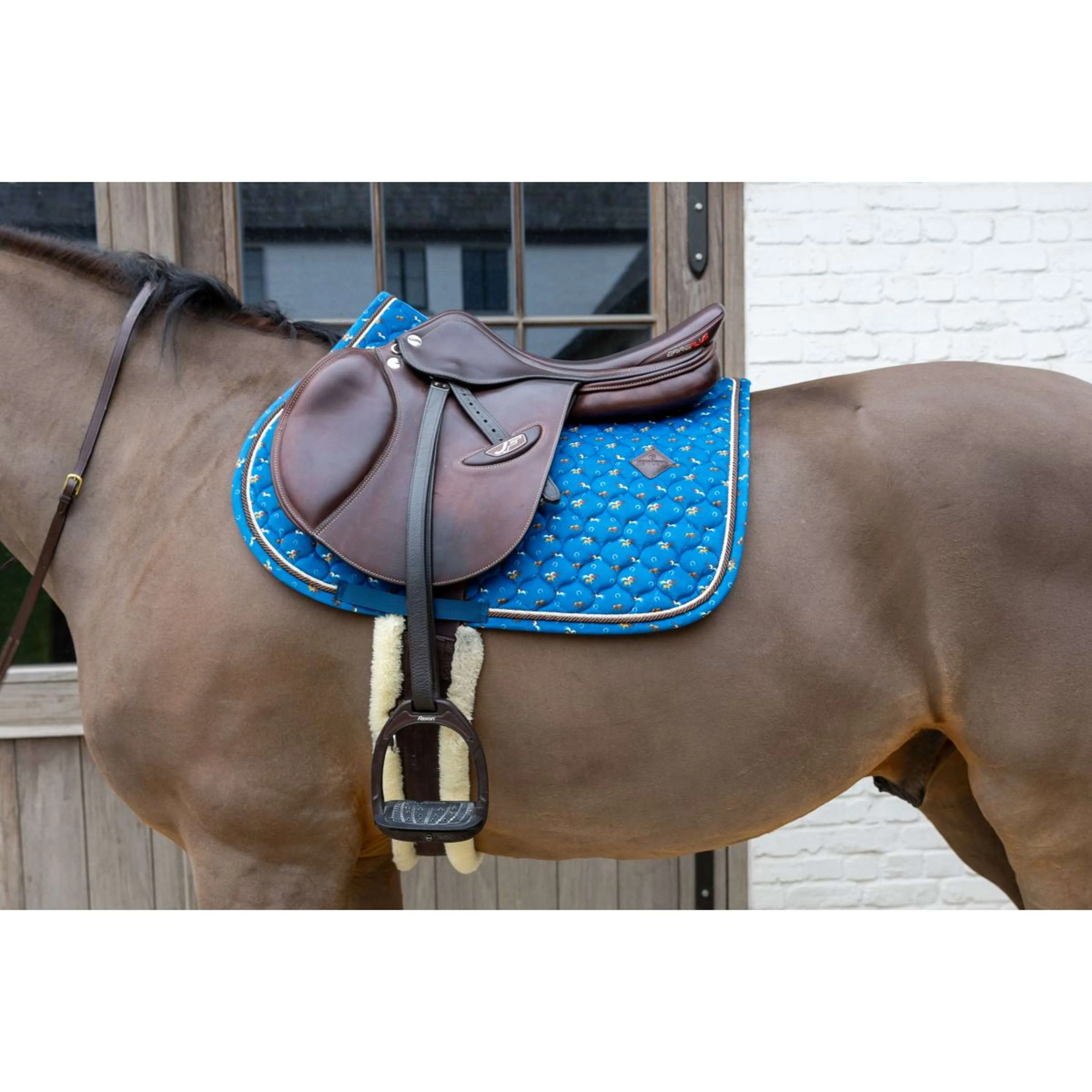 Kentucky Tapis de Selle Velvet Horse Printing de Saut Marin - Image 5