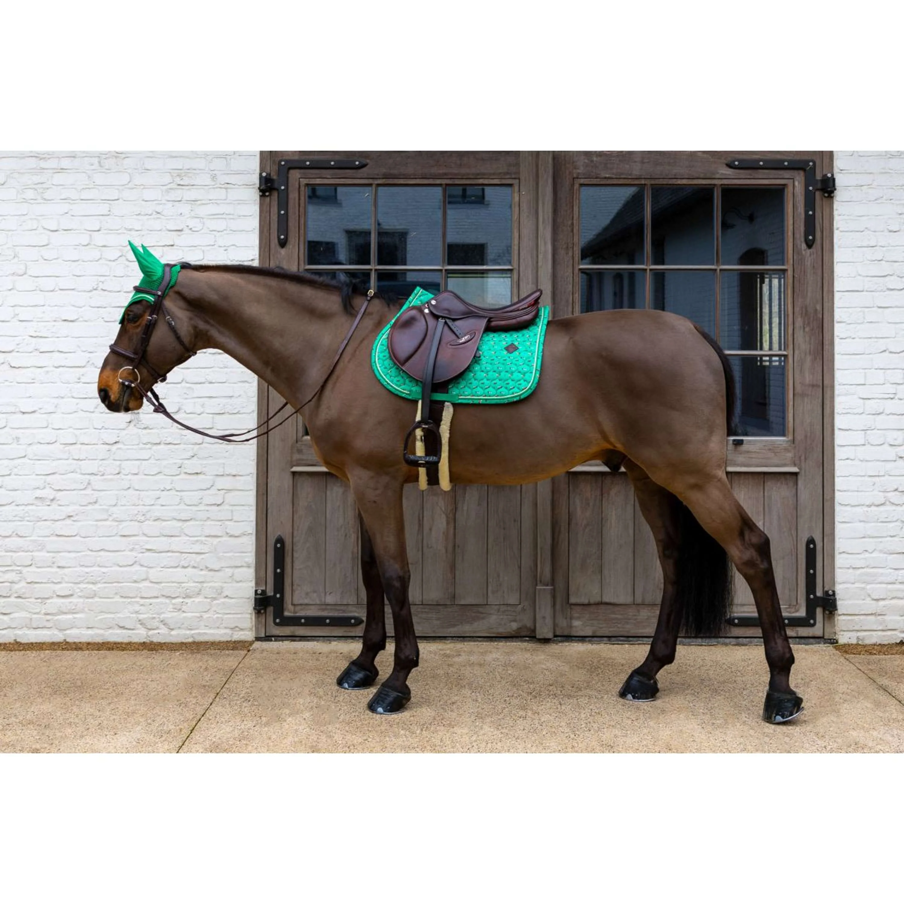 Kentucky Tapis de Selle Velvet Horse Printing de Saut Vert - Image 6