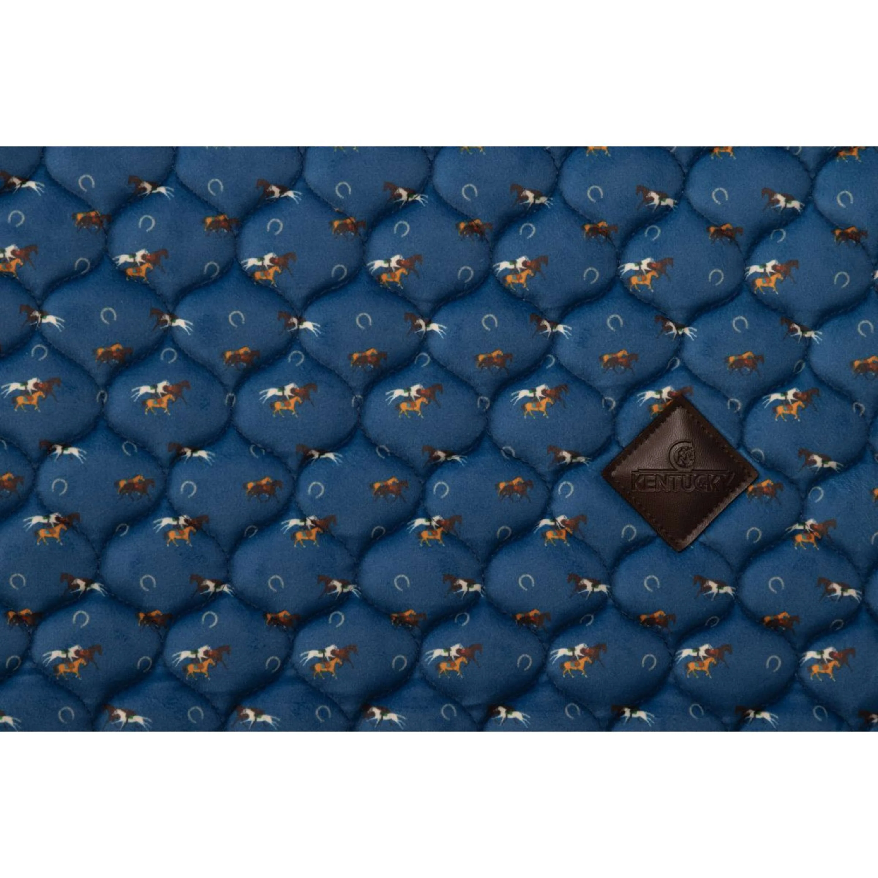 Kentucky Tapis de Selle Velvet Horse Printing Dressage Marin - Image 7