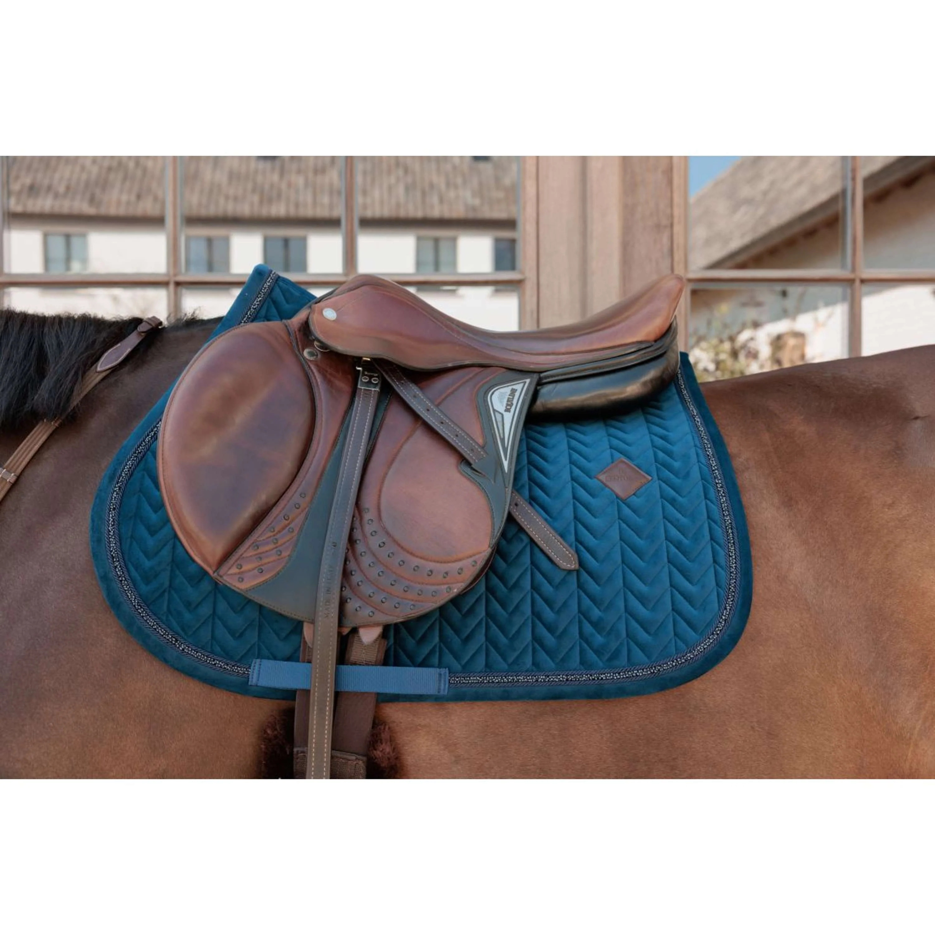 Kentucky Tapis de Selle Velvet Mini Pearls de Saut Marin - Image 3