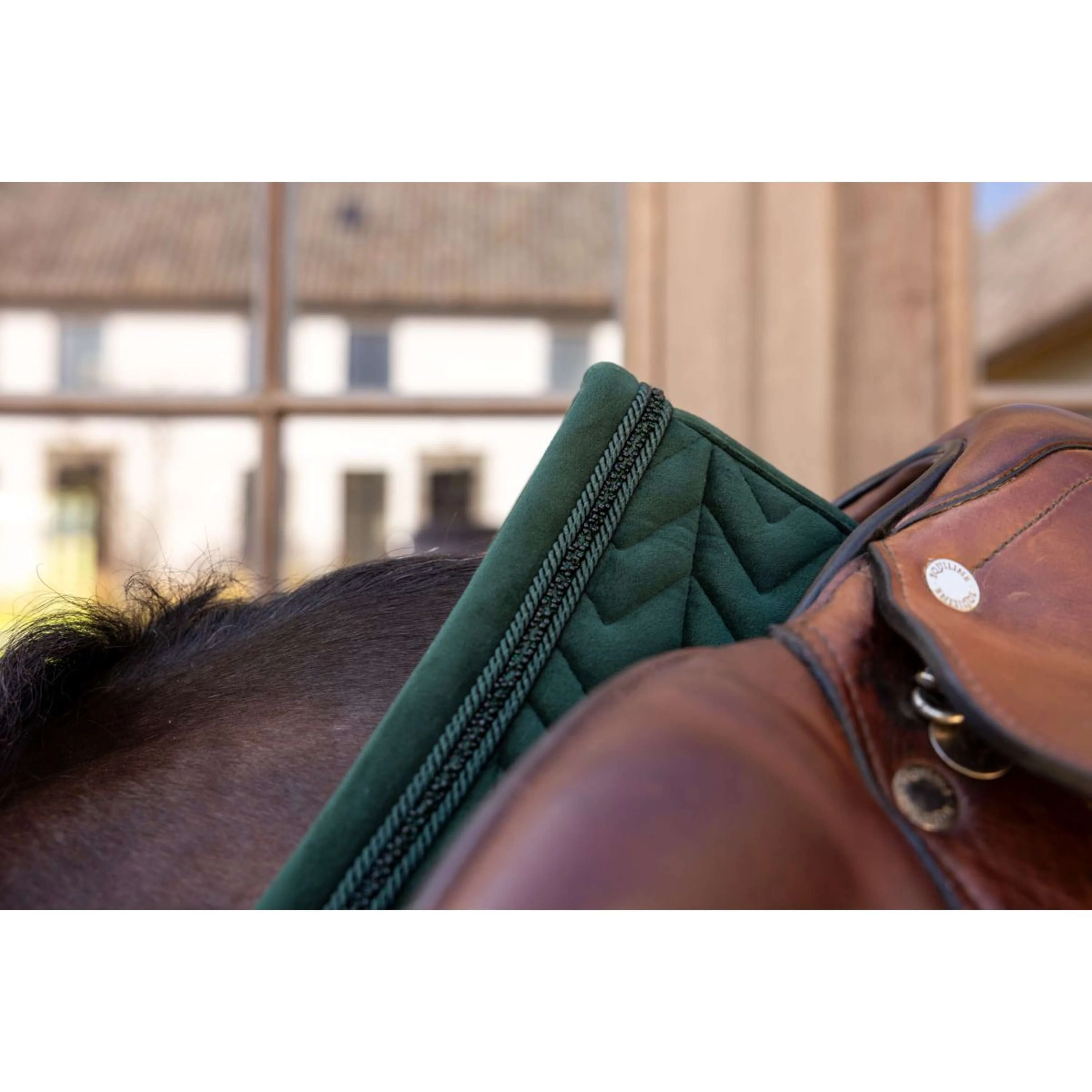 Kentucky Tapis de Selle Velvet Mini Pearls de Saut Pine Green - Image 6