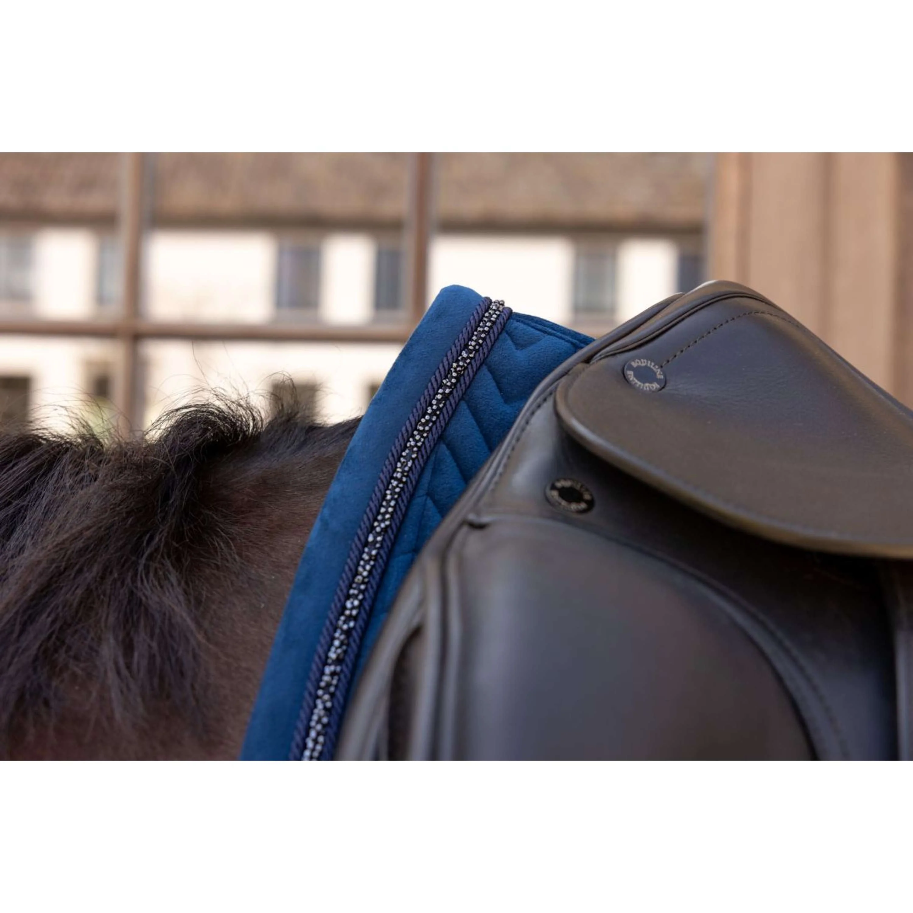Kentucky Tapis de Selle Velvet Mini Pearls Dressage Marin - Image 4