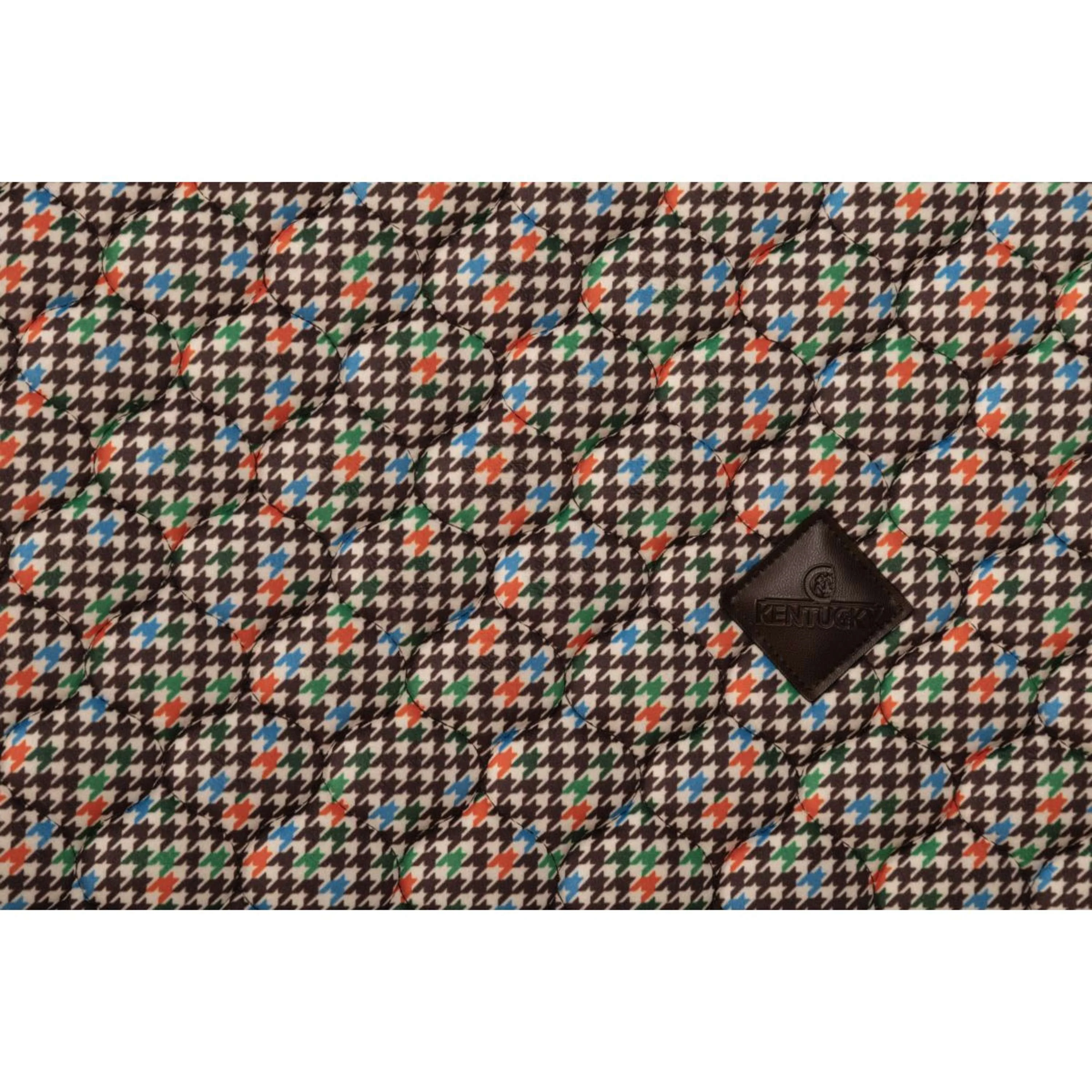 Kentucky Tapis de Selle Velvet Pied De Poule de Saut Marron - Image 6