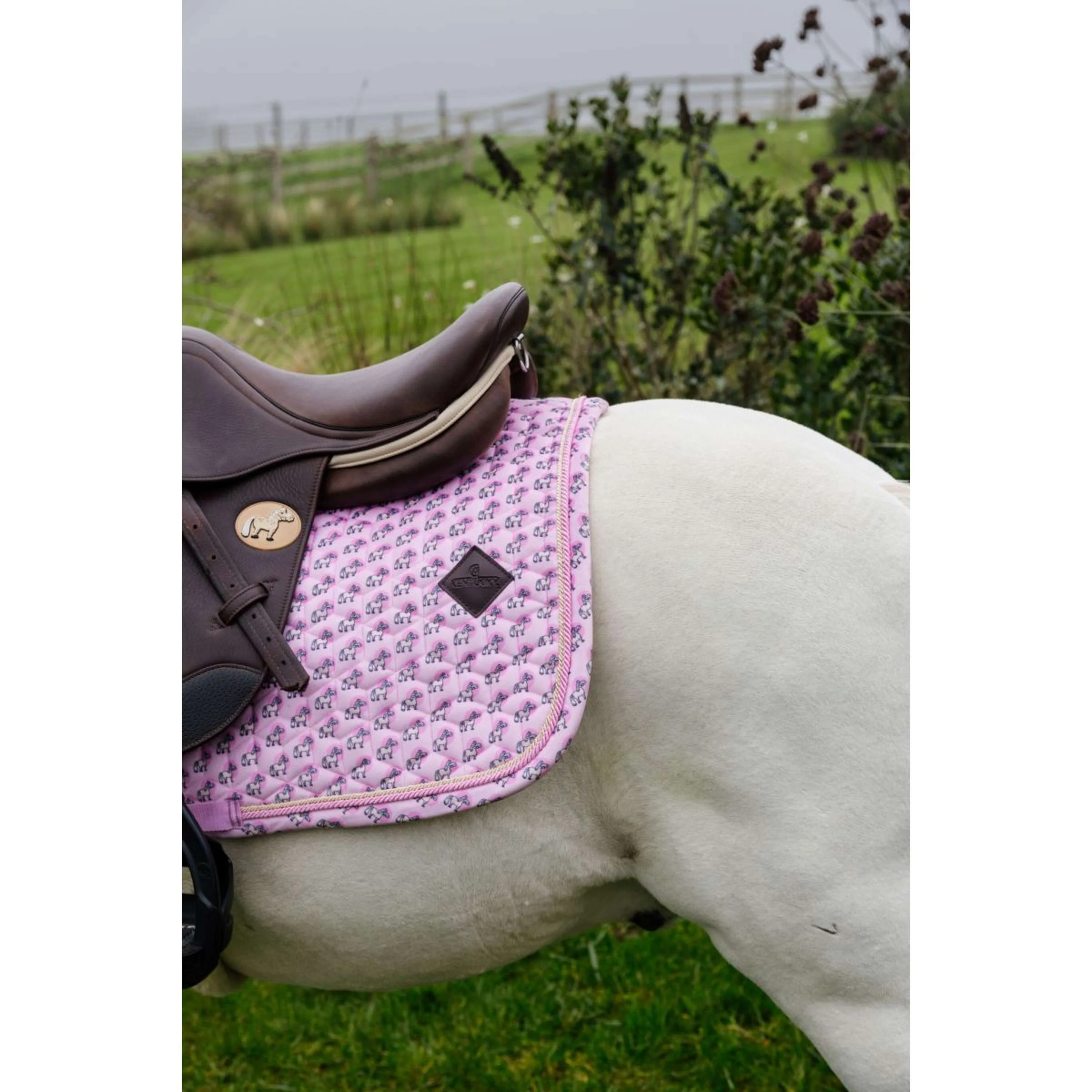 Kentucky Tapis de Selle Velvet Sammy de Saut Old Rose - Image 4