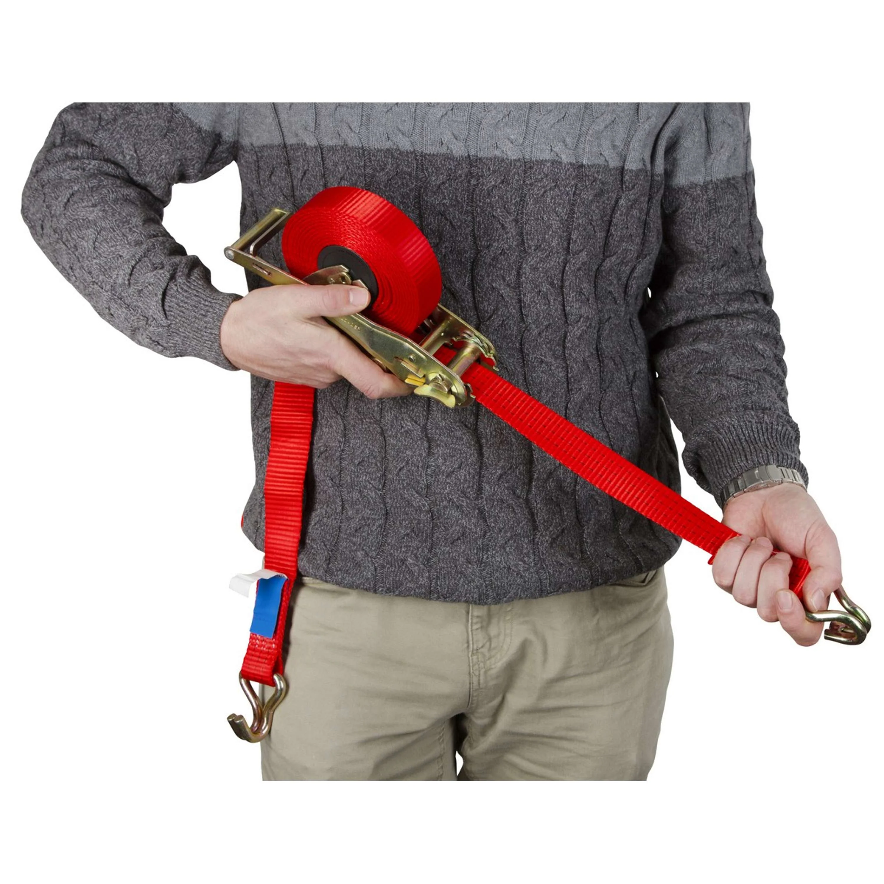 Kerbl Automatic lashing strap Quickloader D-Ring Orange - Image 3