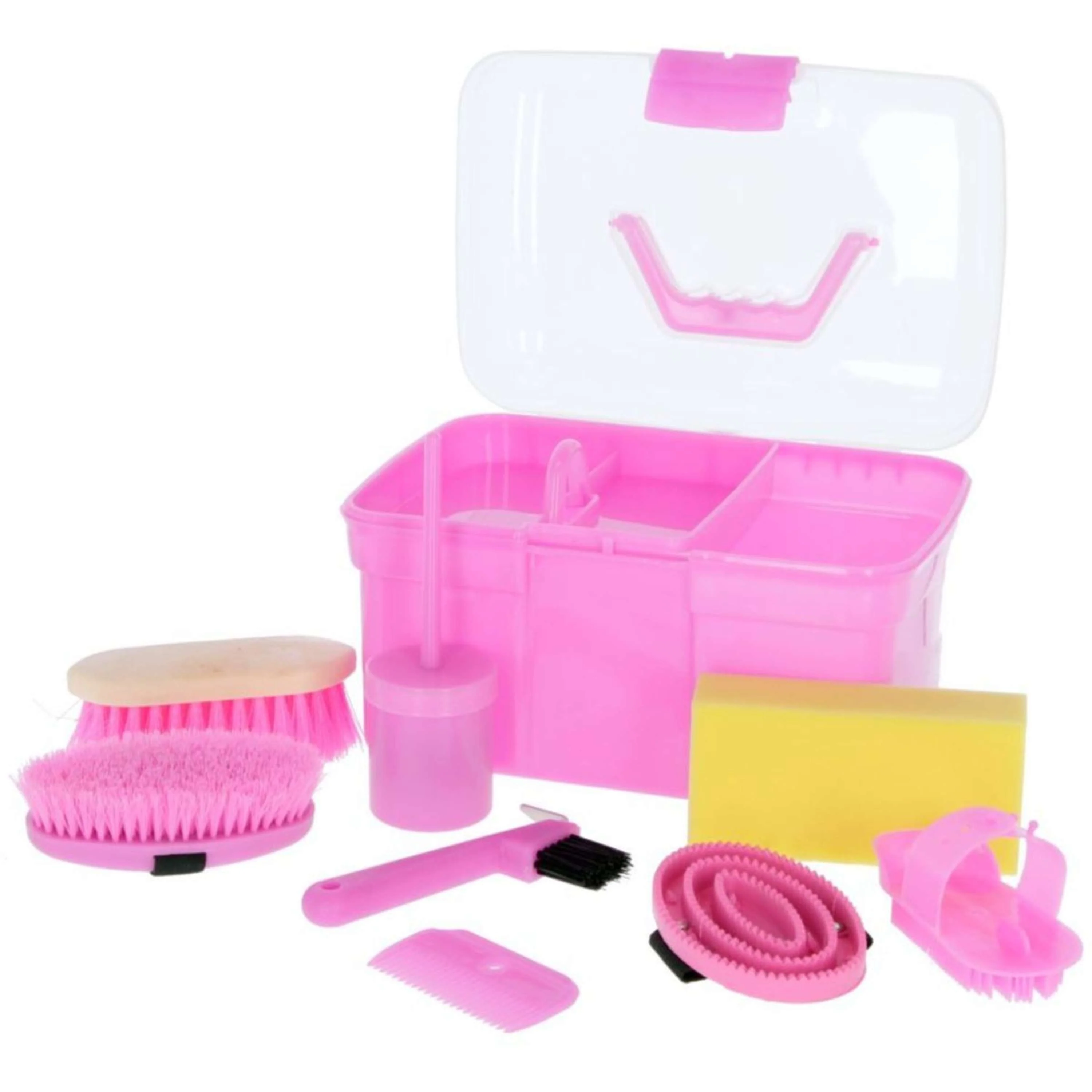 Kerbl Boîte de Pansage Enfants Complet Rose - Image 2