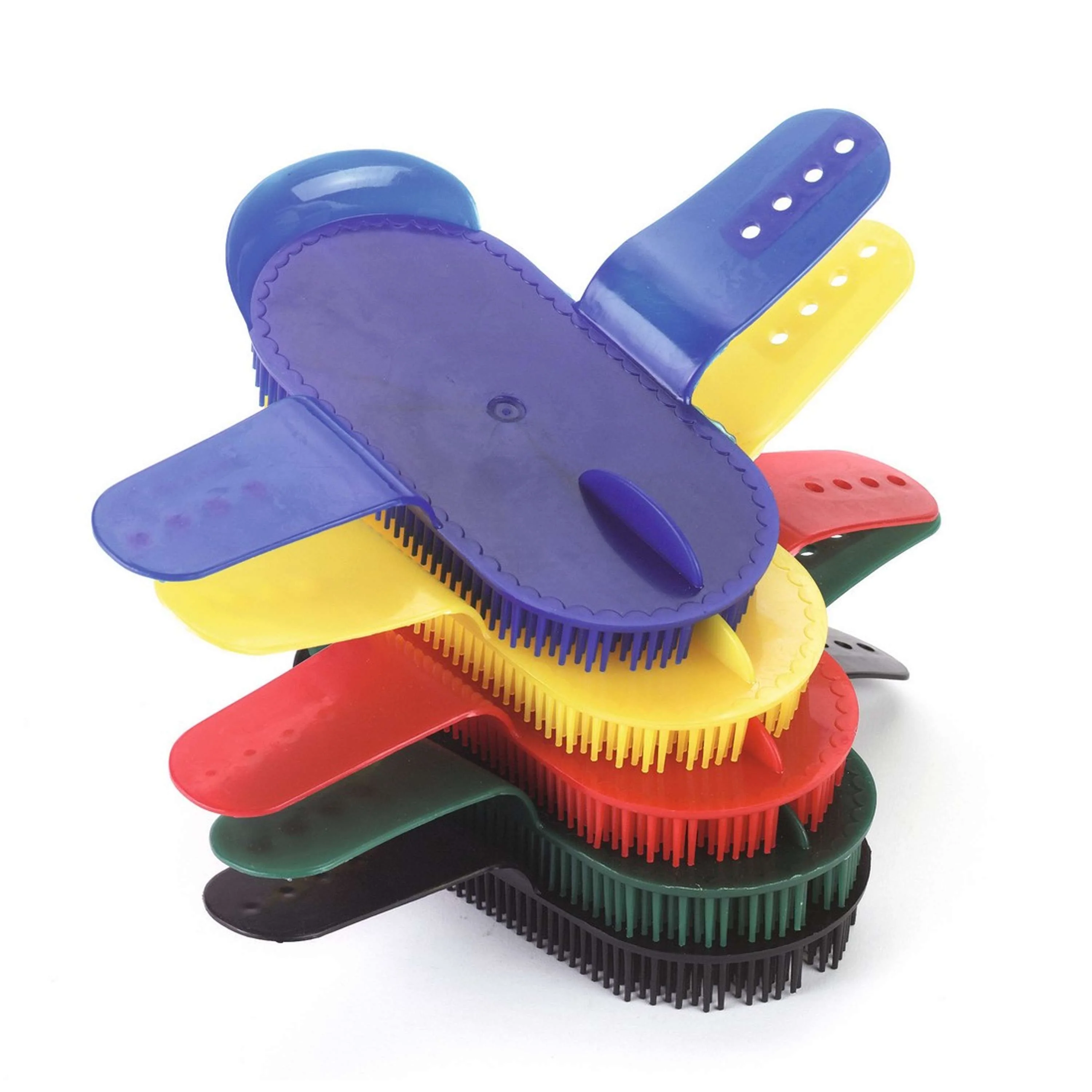 Kerbl Étrille plastique avec dragonne réglable Rouge - Image 2