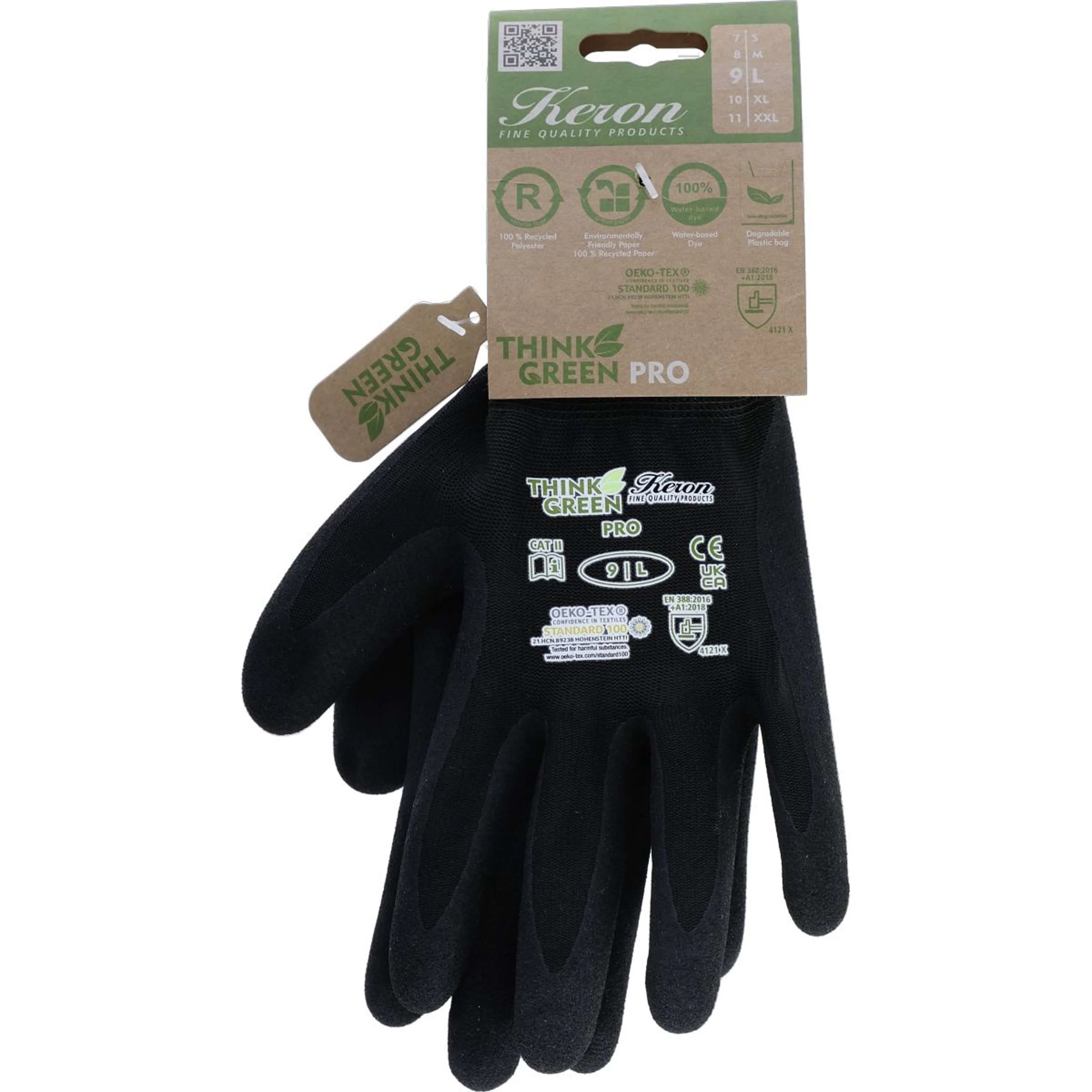 Kerbl Gants Thinkgreen Pro Noir - Image 2