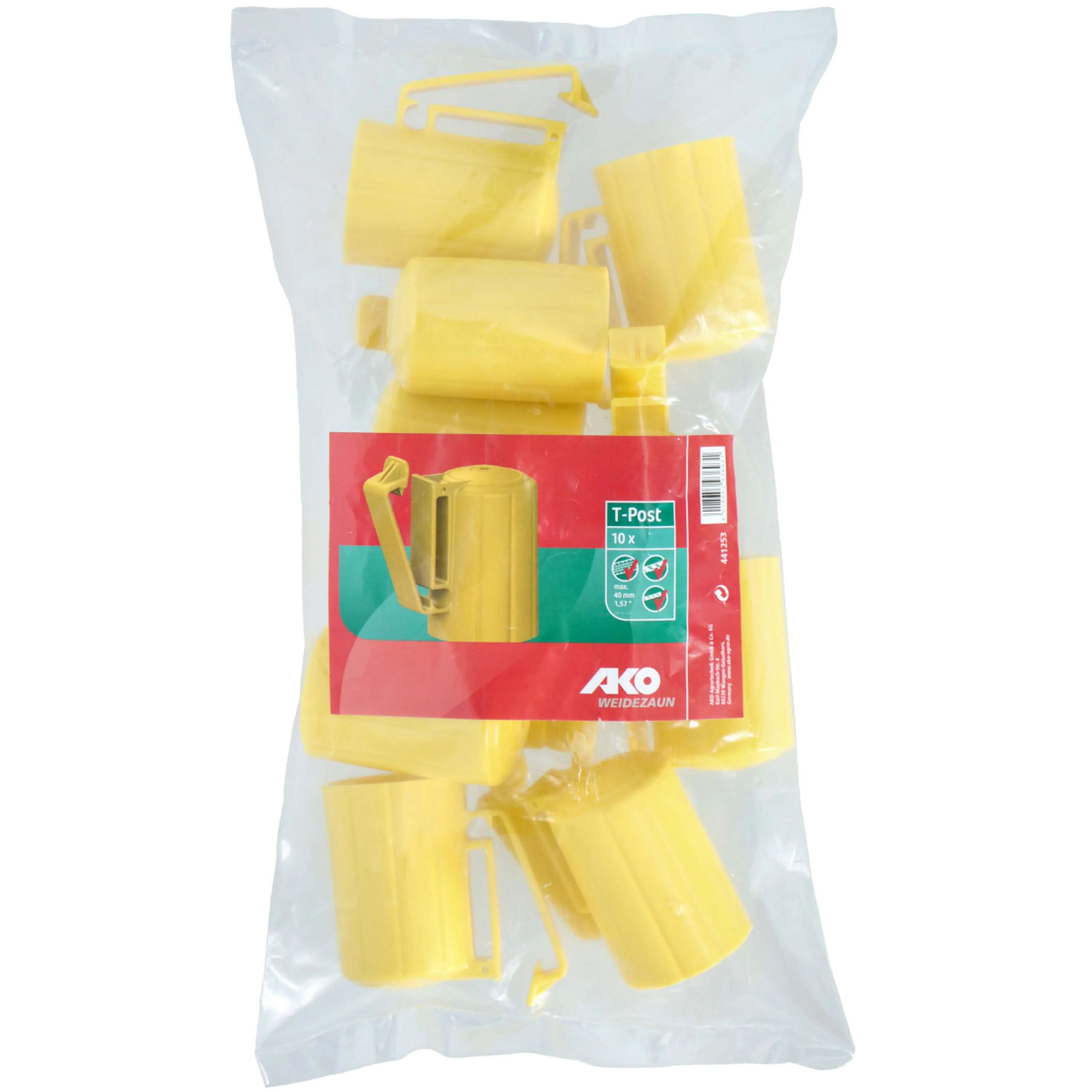 Kerbl Isolateur T-Post 10 Pièces Jaune - Image 2