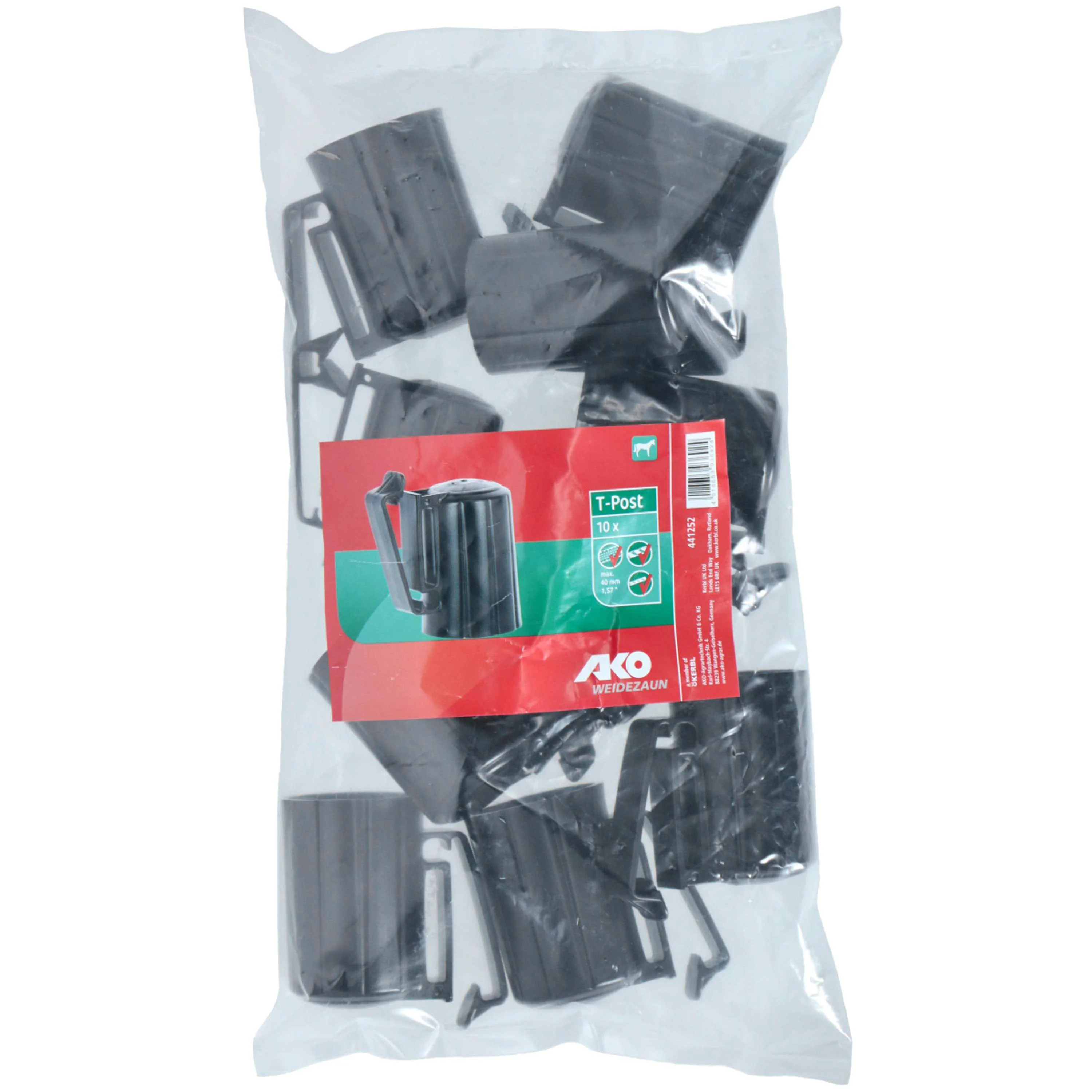 Kerbl Isolateur T-Post 10 Pièces Noir - Image 2