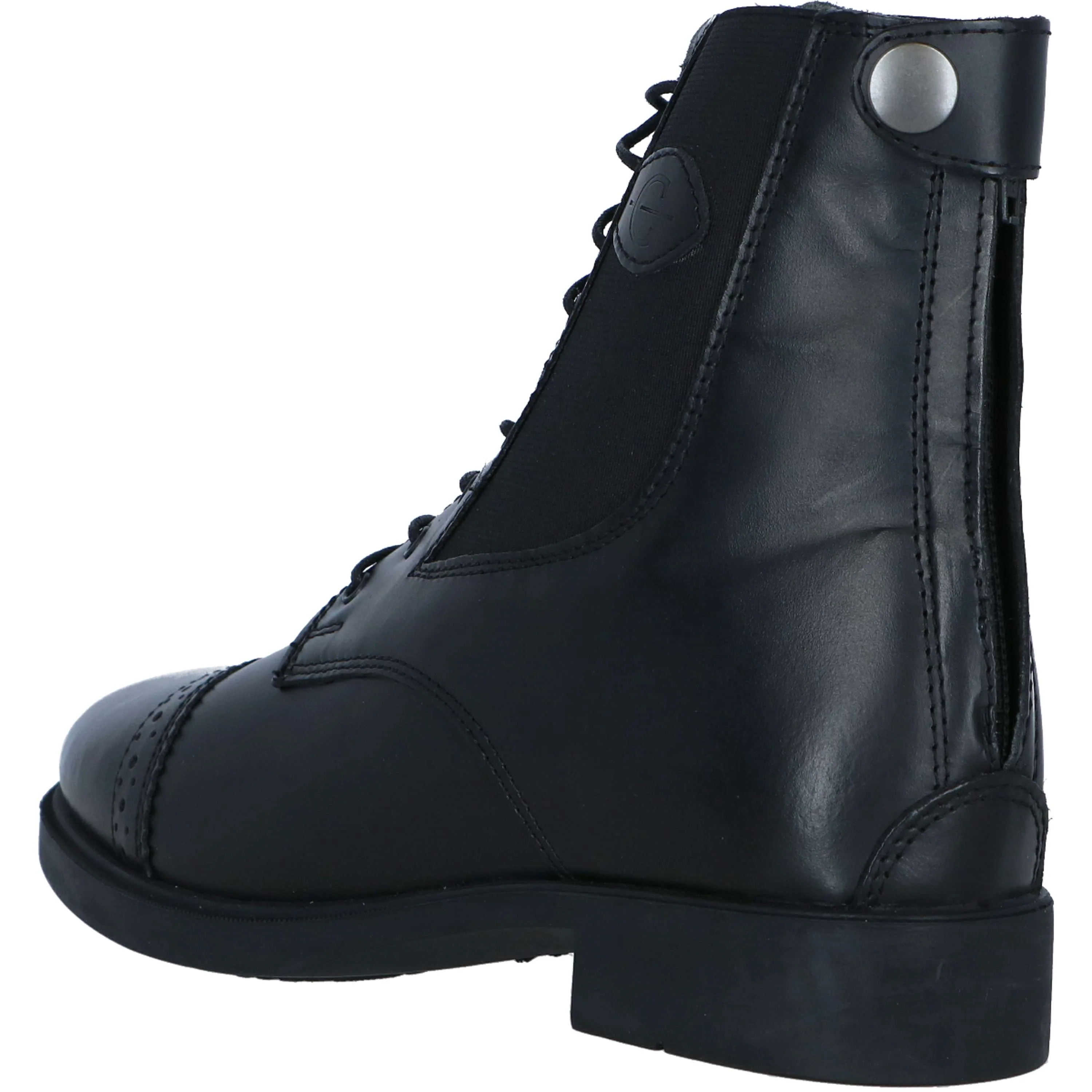 Kerbl Jodhpurs Monaco Lacets Lisse Cuir Noir - Image 3