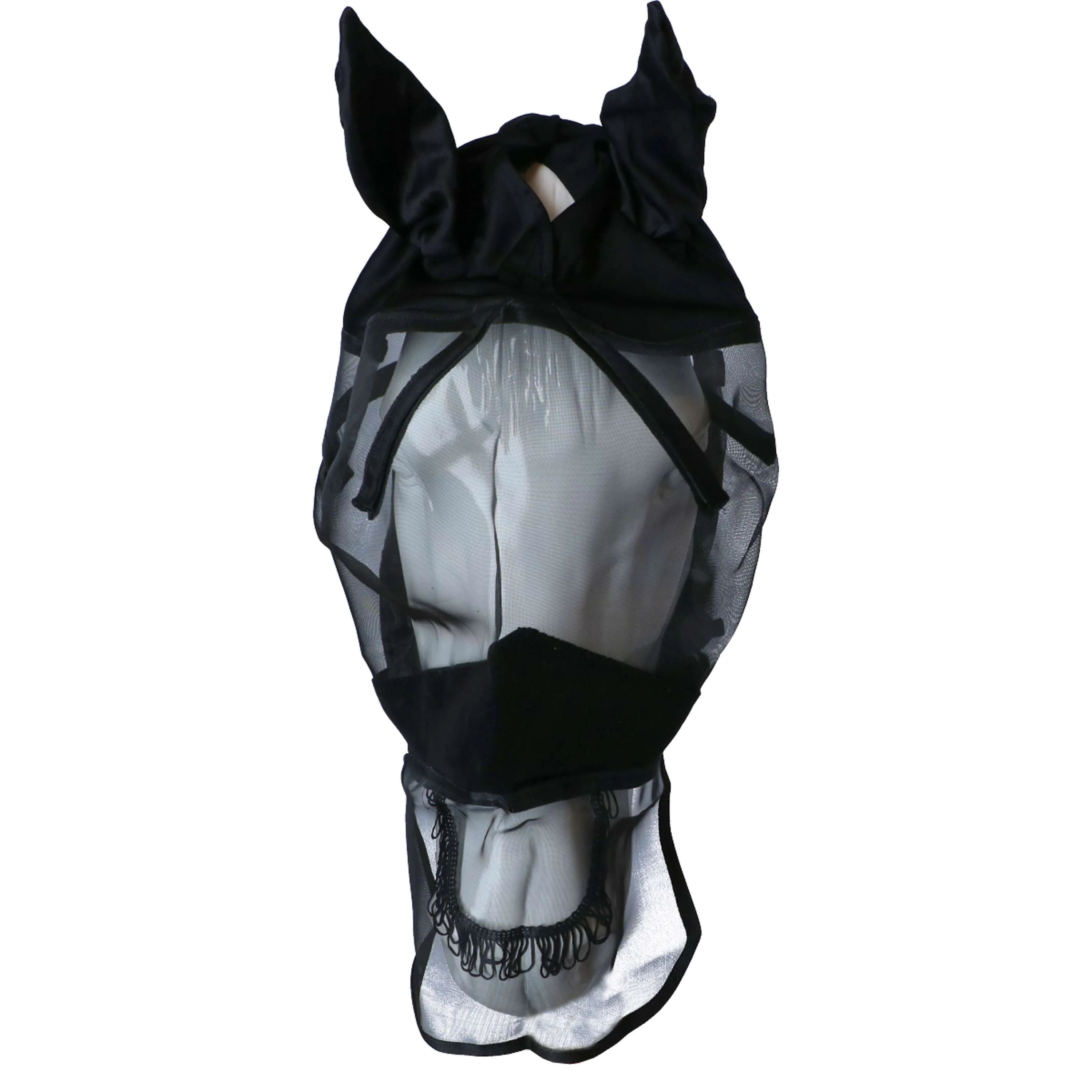 Kerbl Masque anti-mouches avec oreilles et nez Noir - Image 2