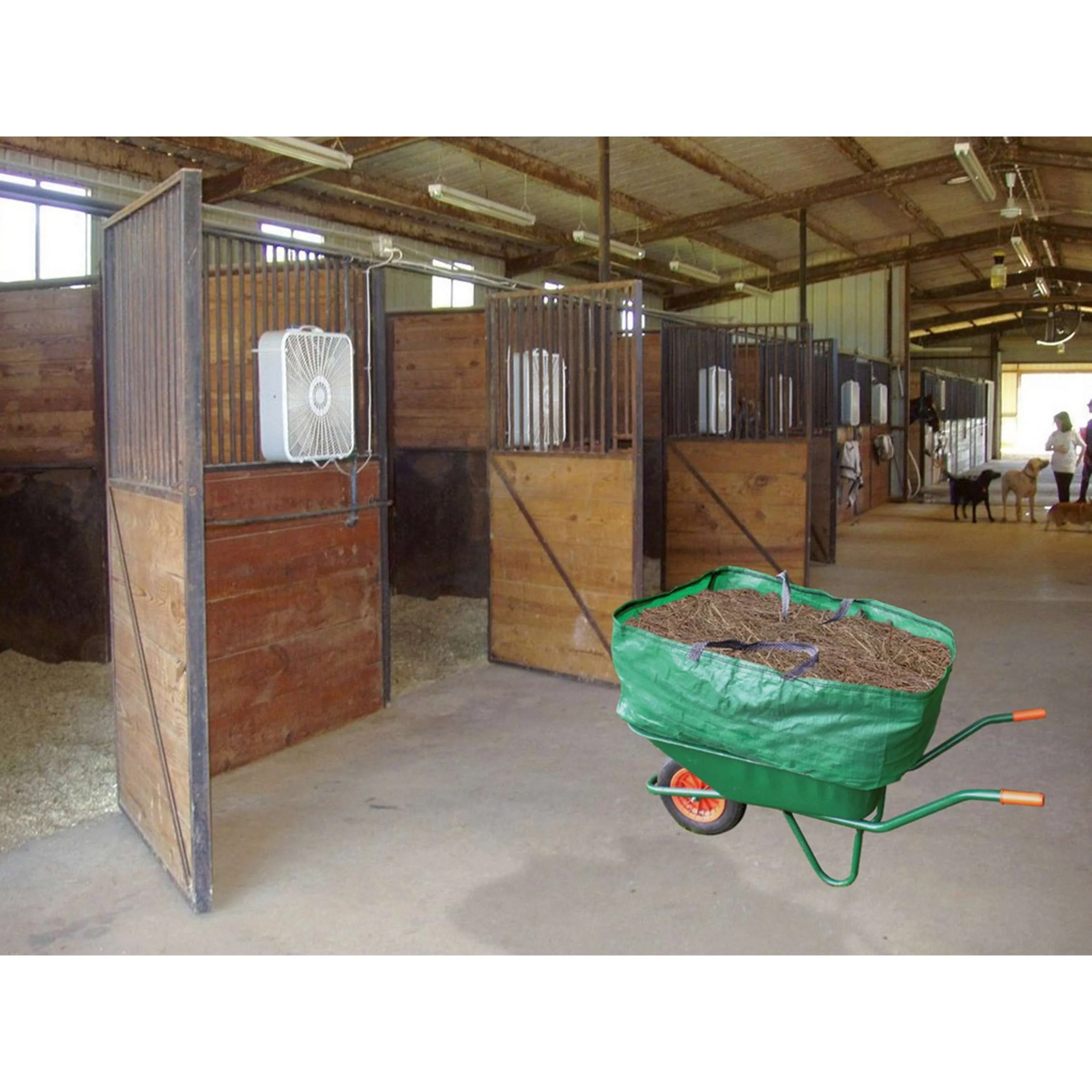 Kerbl Sac de Jardin 270l pour Brouettes Barrowbag Vert - Image 4