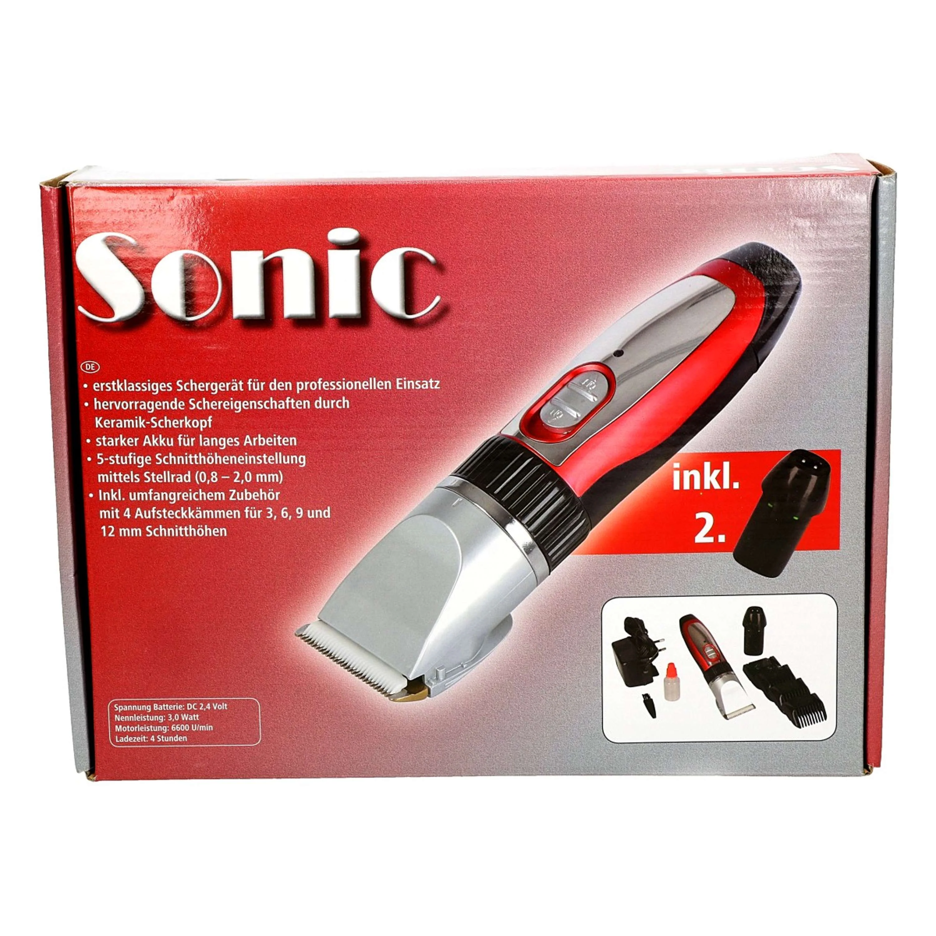 Kerbl Tondeuse de Toilettage à Batterie Sonic avec Accessoires - Image 5