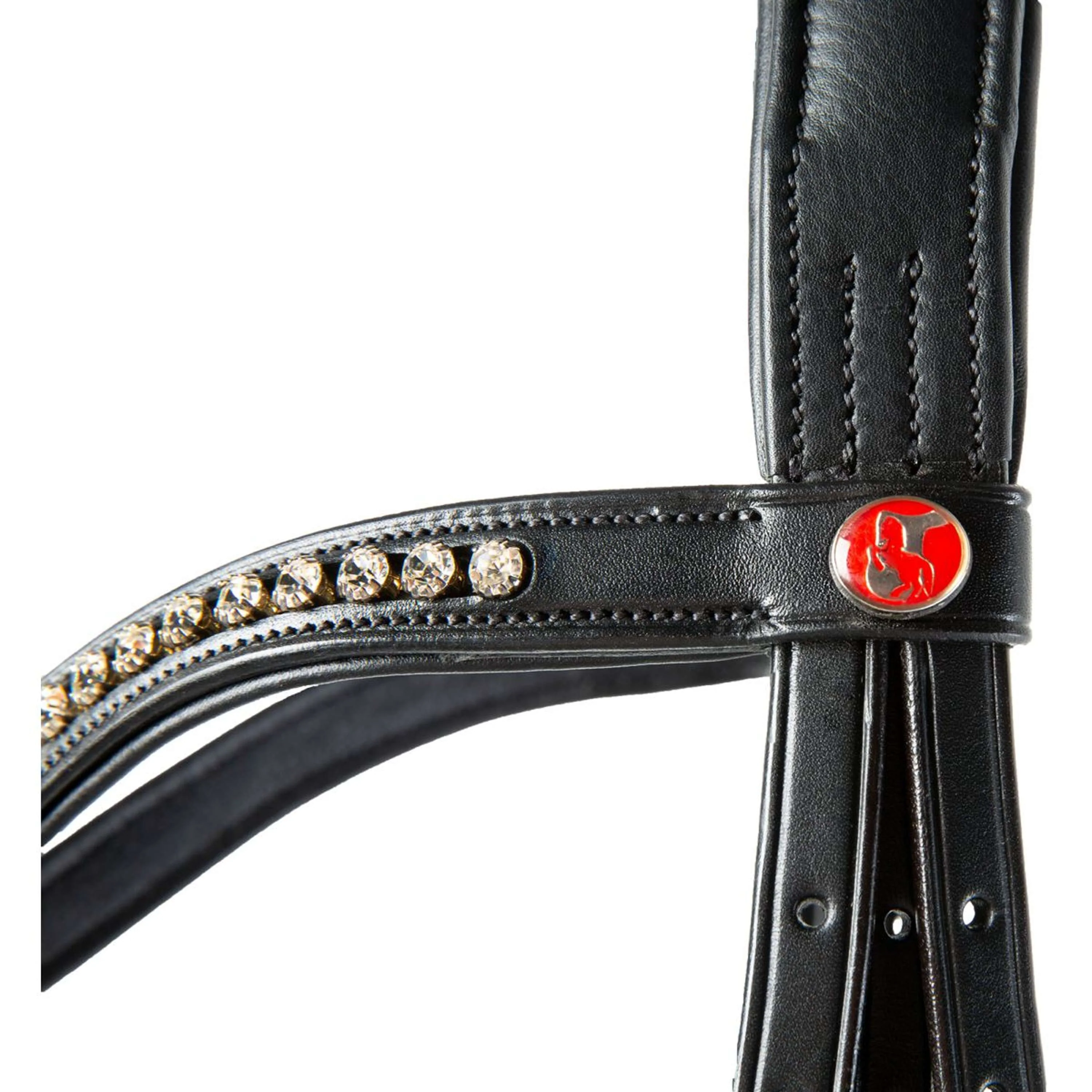 Kieffer Bridon Ultrasoft Sue avec des Cristaux Noir/Blanc - Image 4