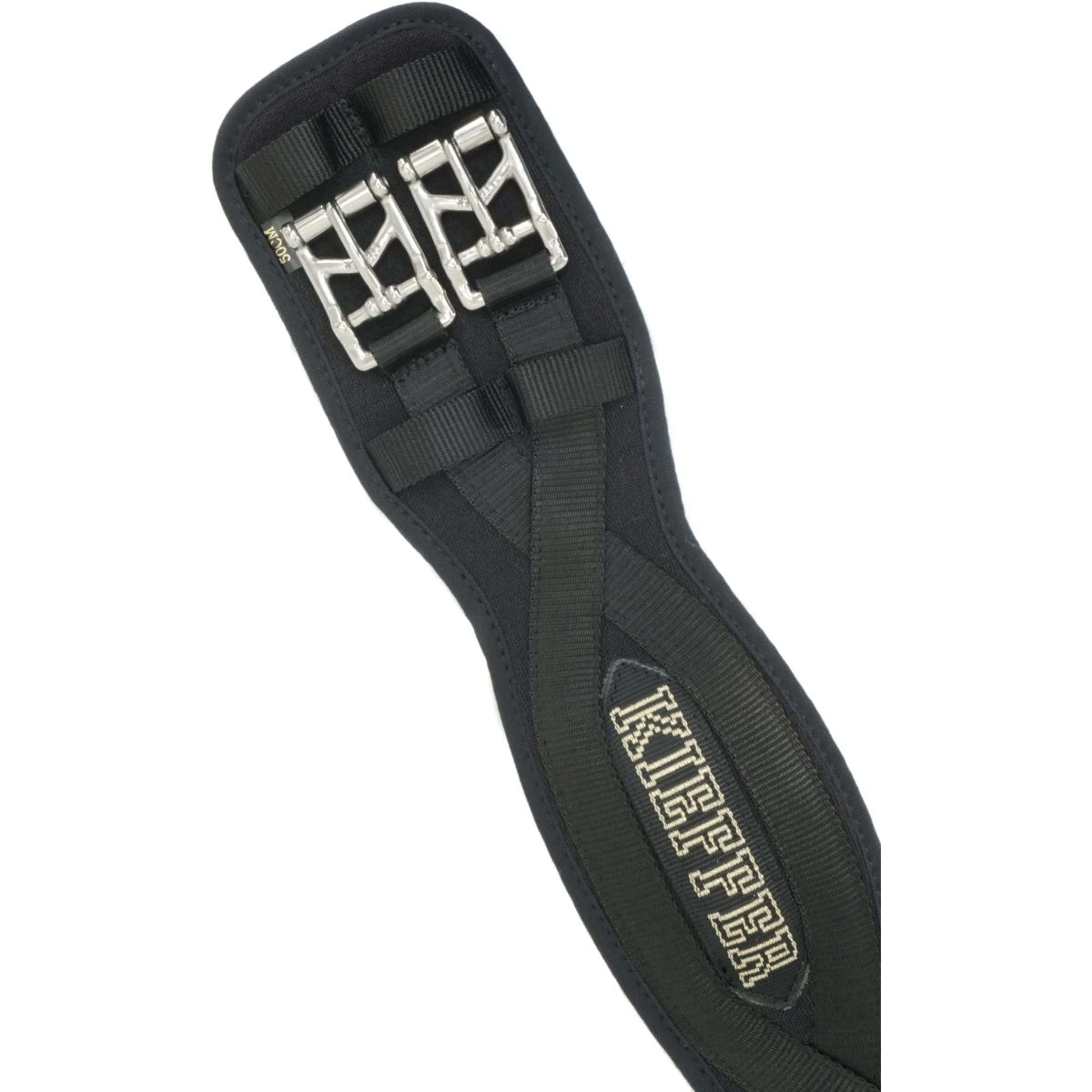 Kieffer Sangle de Dressage Air-Tex sans Élastique Noir - Image 2