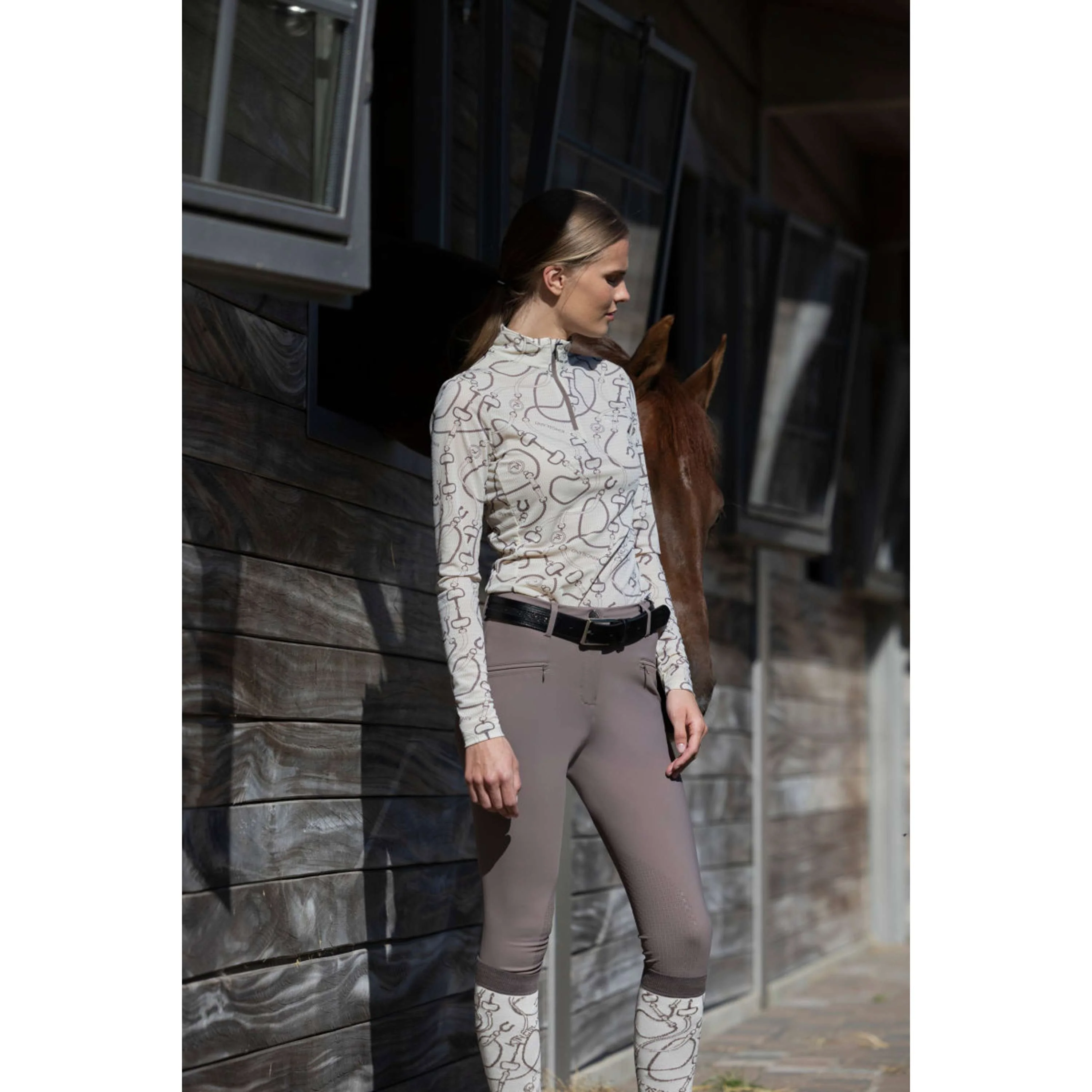 Kingsland Pantalon d'Équitation KLKerry Seamless Full Grip Brown Iron - Image 7