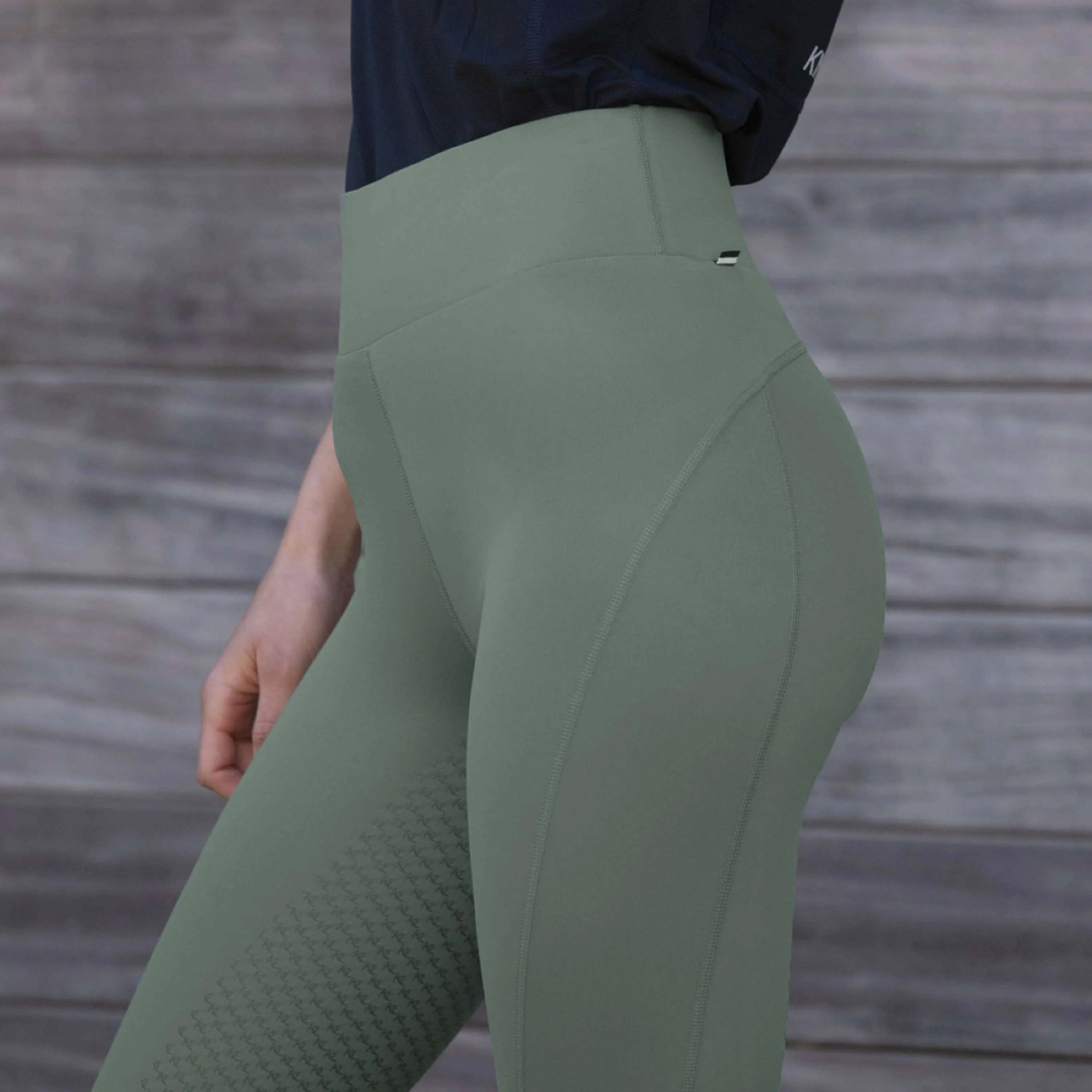 Kingsland Legging d'Équitation KLLindsey F-Tec Full Grip Green Agave - Image 2