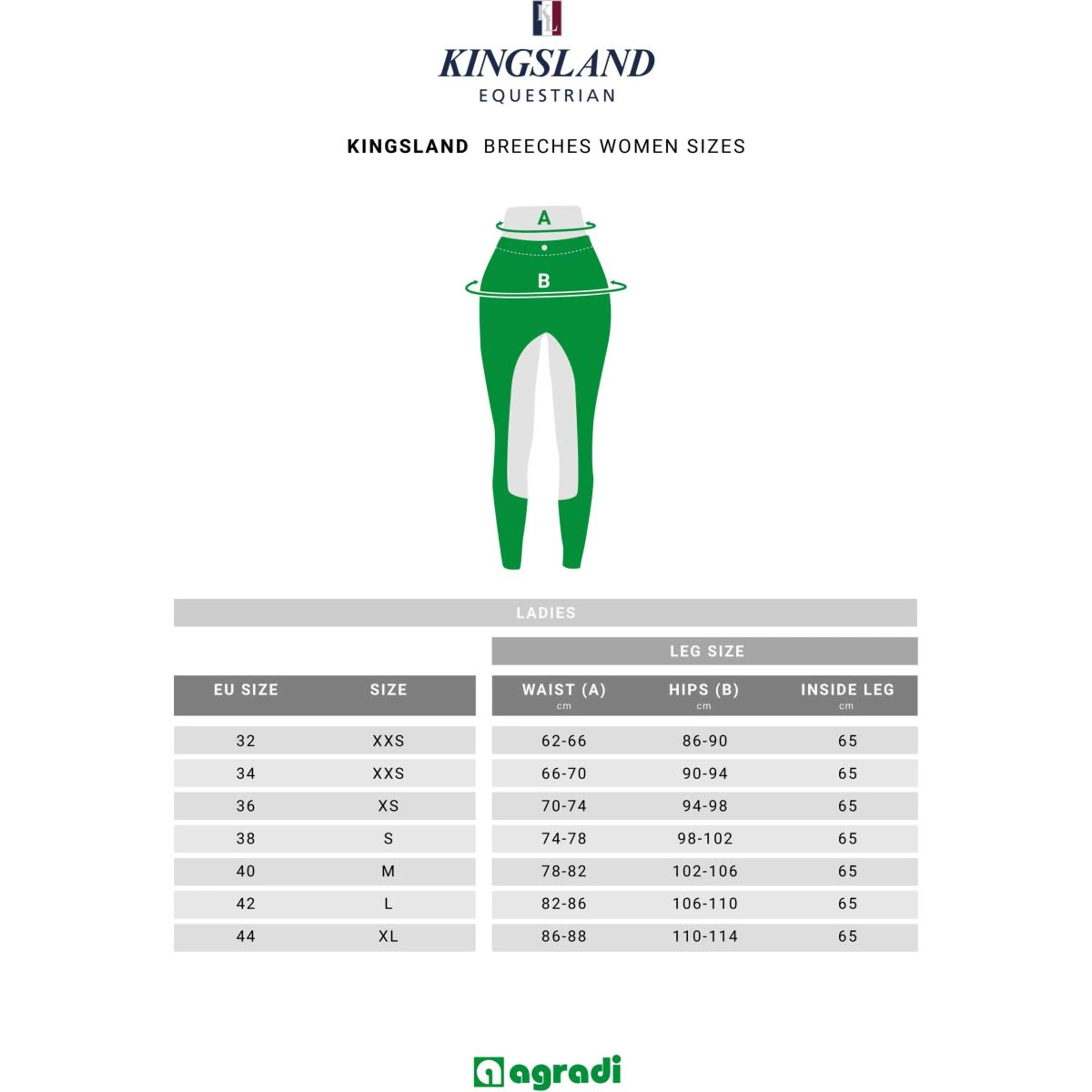 Kingsland Pantalon d'Équitation Katinka Full Grip F-Tec2 Marin - Image 3