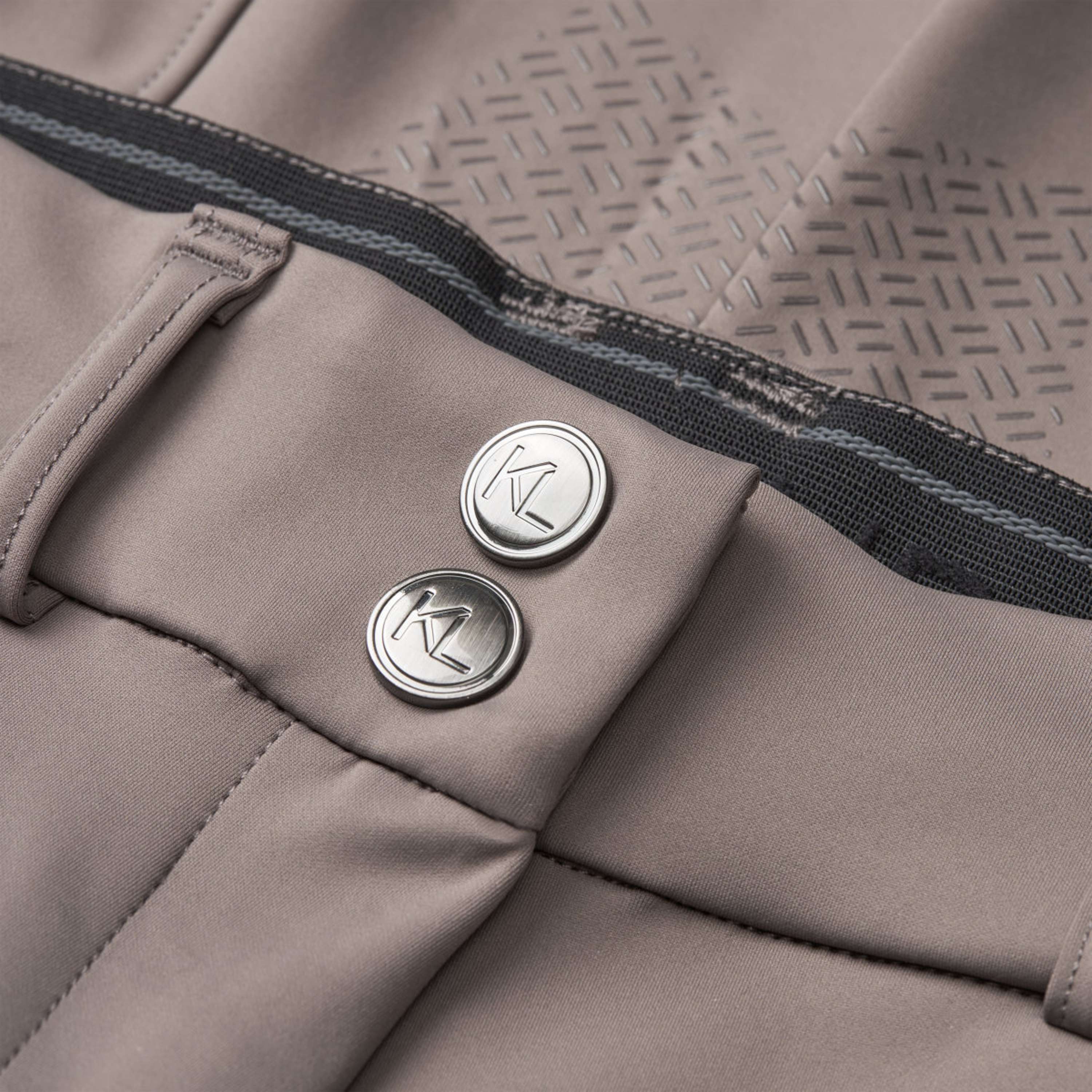 Kingsland Pantalon d'Équitation KLKaya Prise de Genou Brown Iron - Image 3