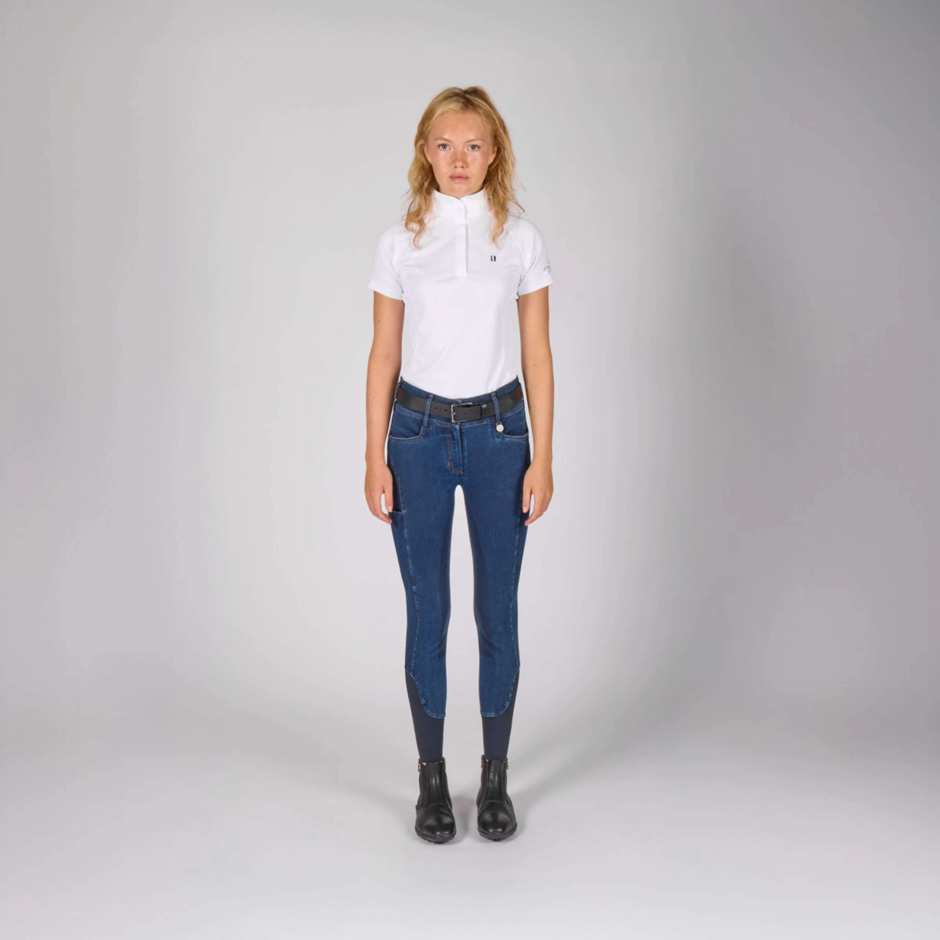 Kingsland Pantalon d'Équitation KLKayce Denim Full Grip Marin - Image 6