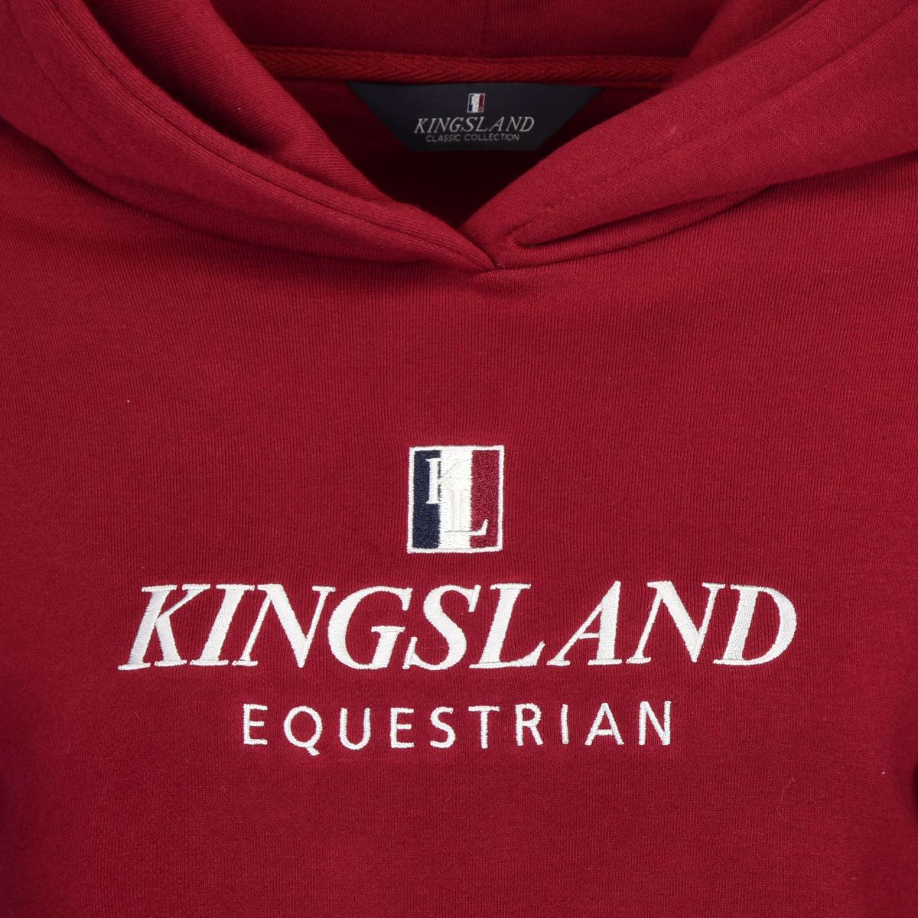 Kingsland Pull col Hoodie Classic Unisex Bordeaux - Image 3