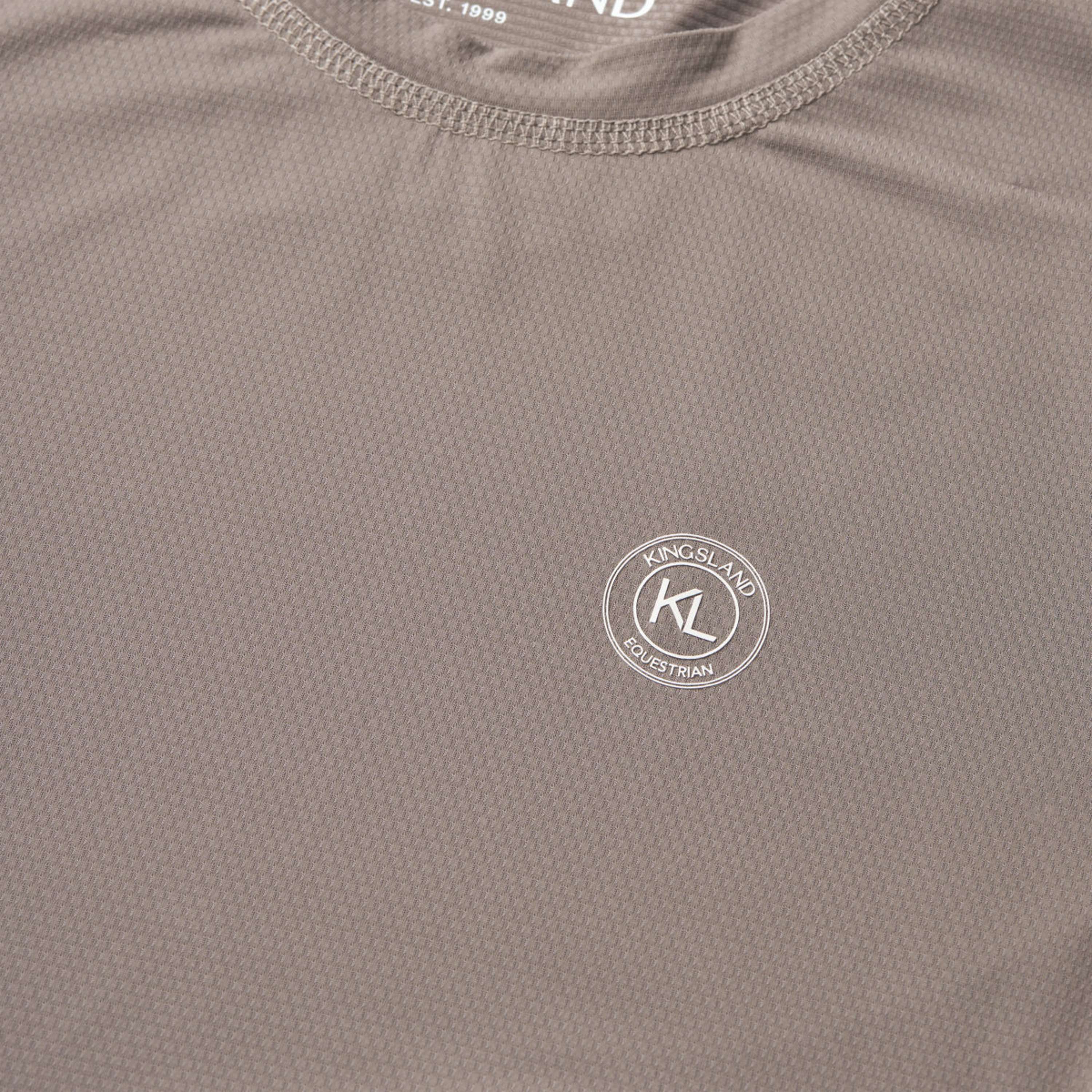 Kingsland T-Shirt KLLeona Technical Brown Iron - Image 3