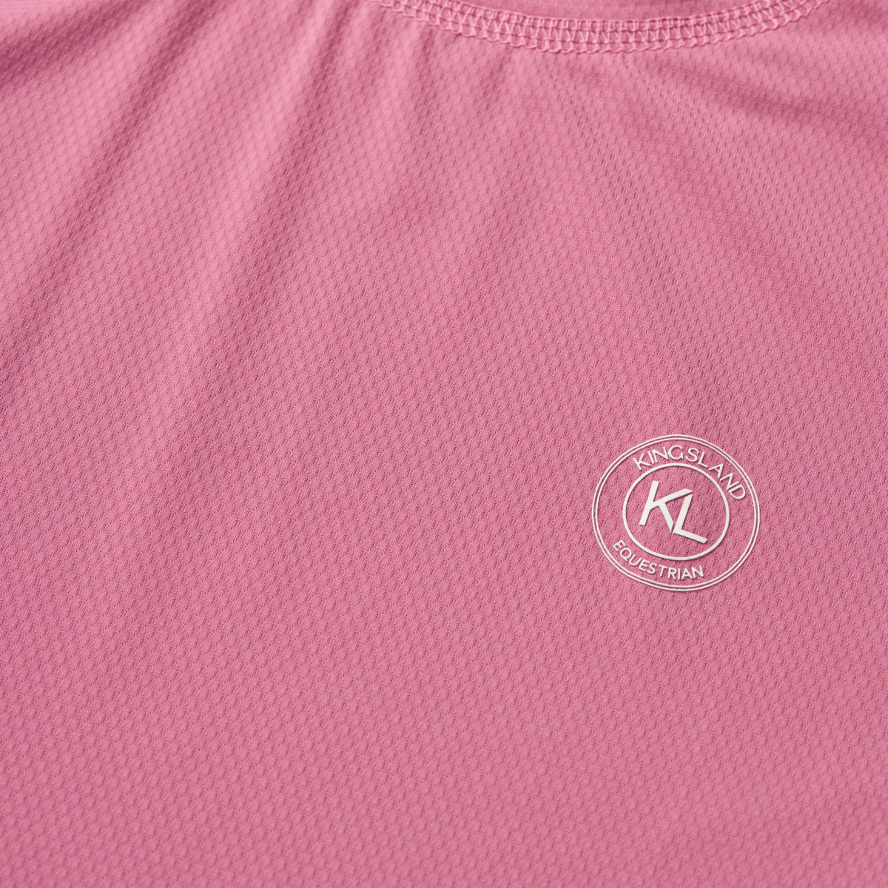 Kingsland T-Shirt KLLeona Technical Heather Rose - Image 3