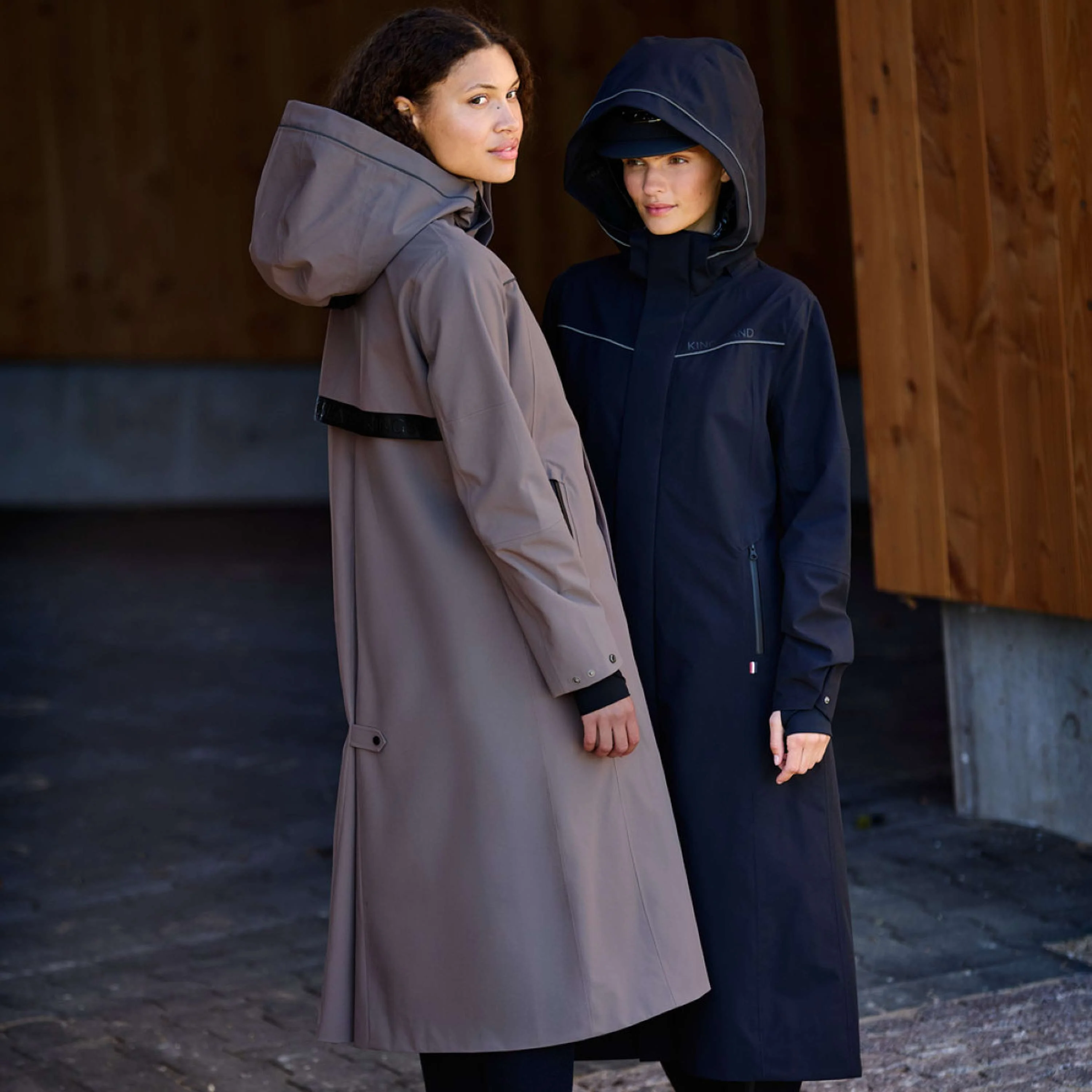 Kingsland Veste Longue KLLucia Étanche Brown Iron - Image 5