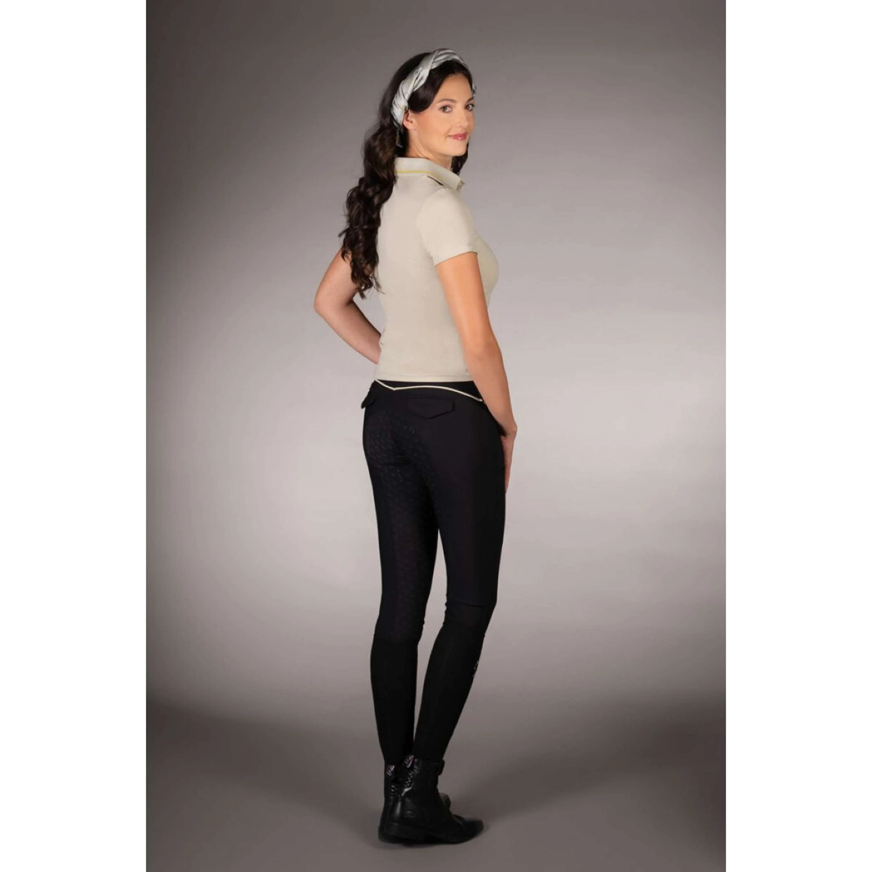 Lauria Garrelli Polo Limone Gris/Beige - Image 5