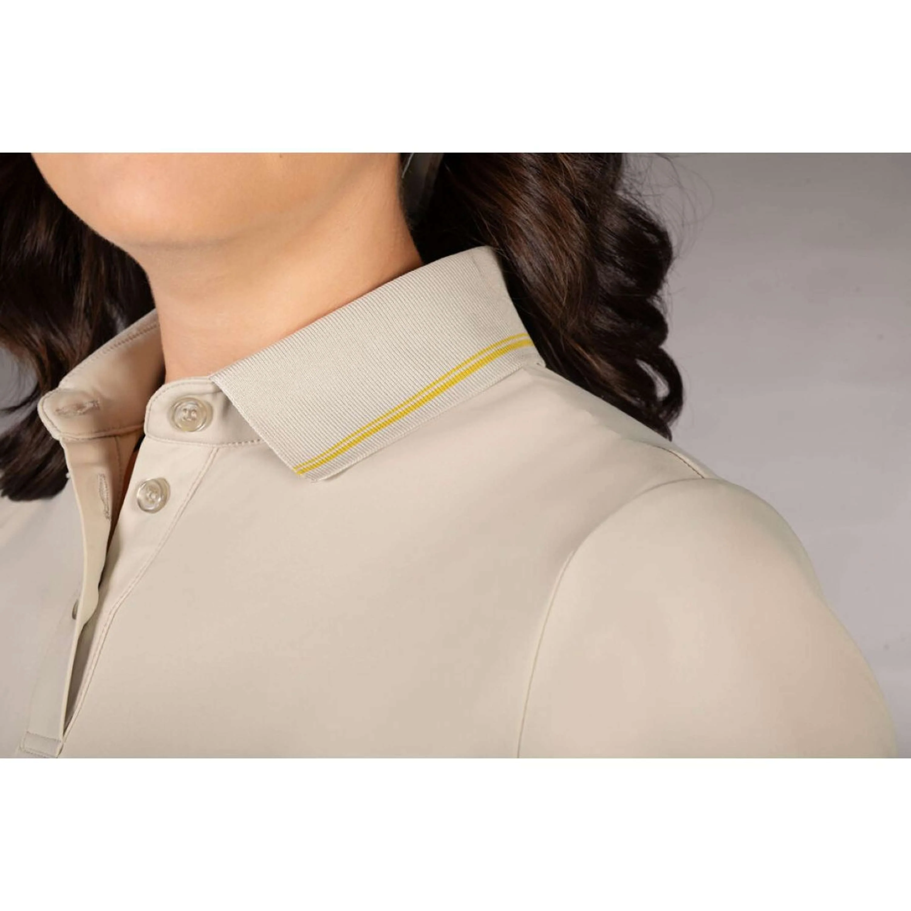 Lauria Garrelli Polo Limone Gris/Beige - Image 6