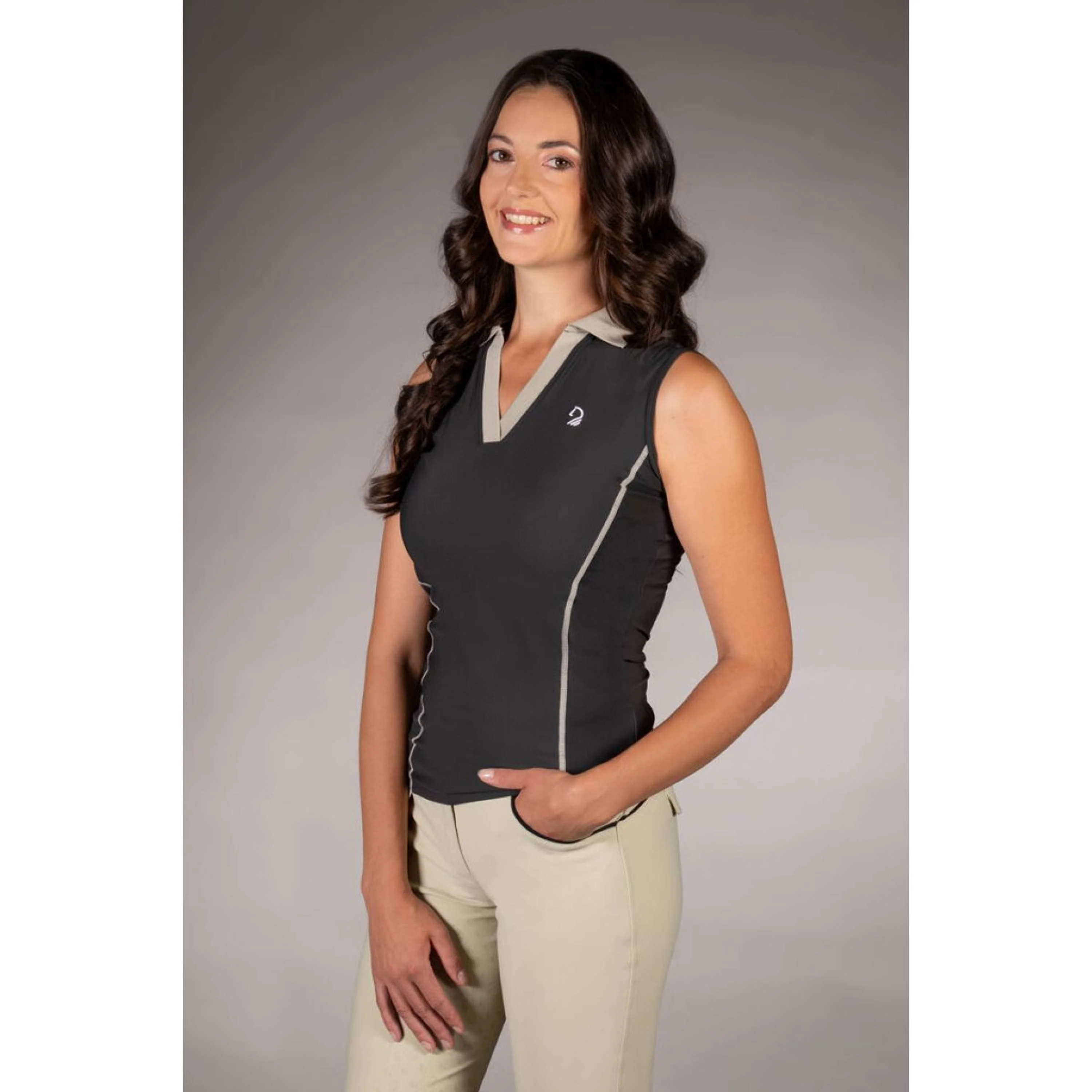 Lauria Garrelli Polo Limone Sans Manche Noir - Image 10