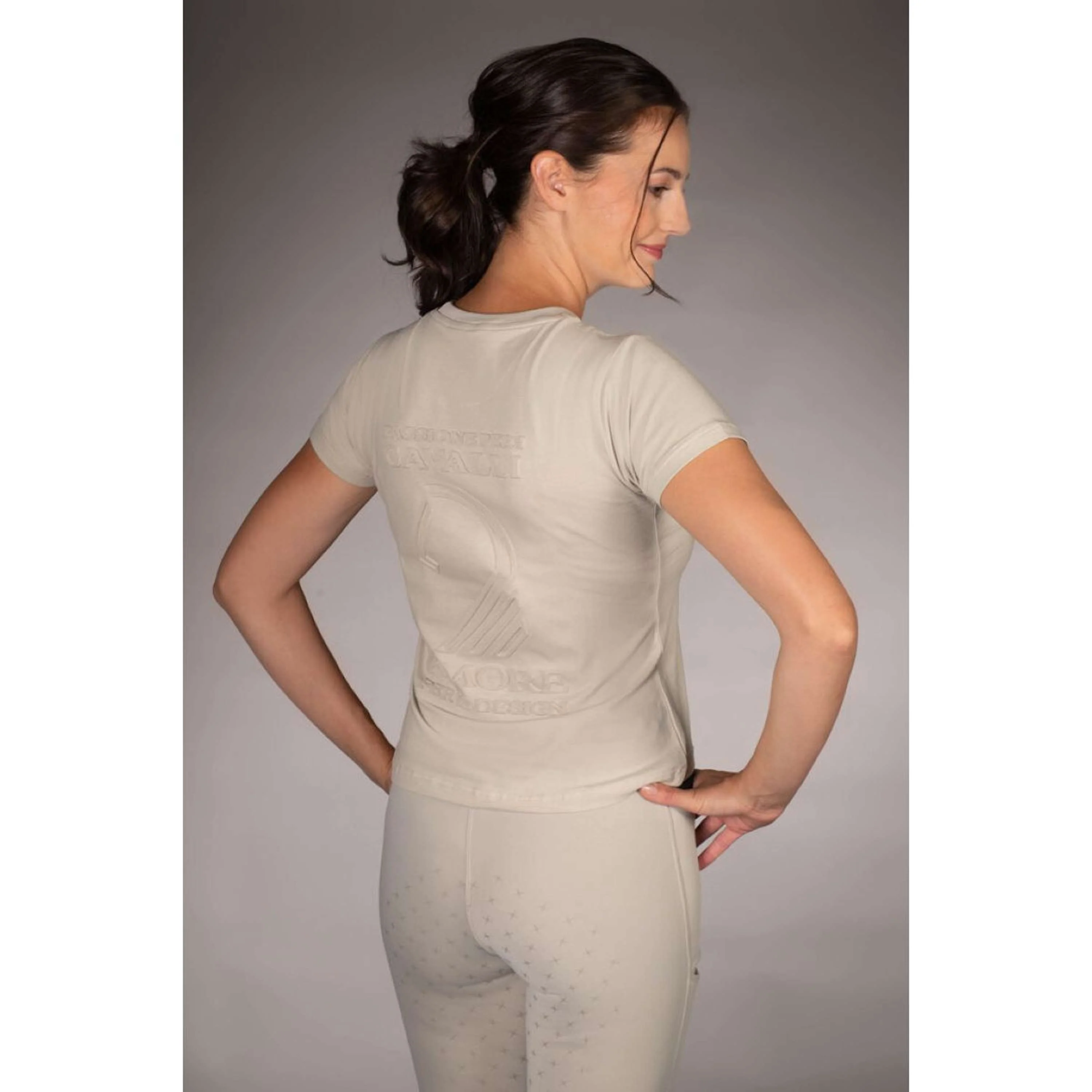 Lauria Garrelli T-Shirt Limone Gris/Beige - Image 6