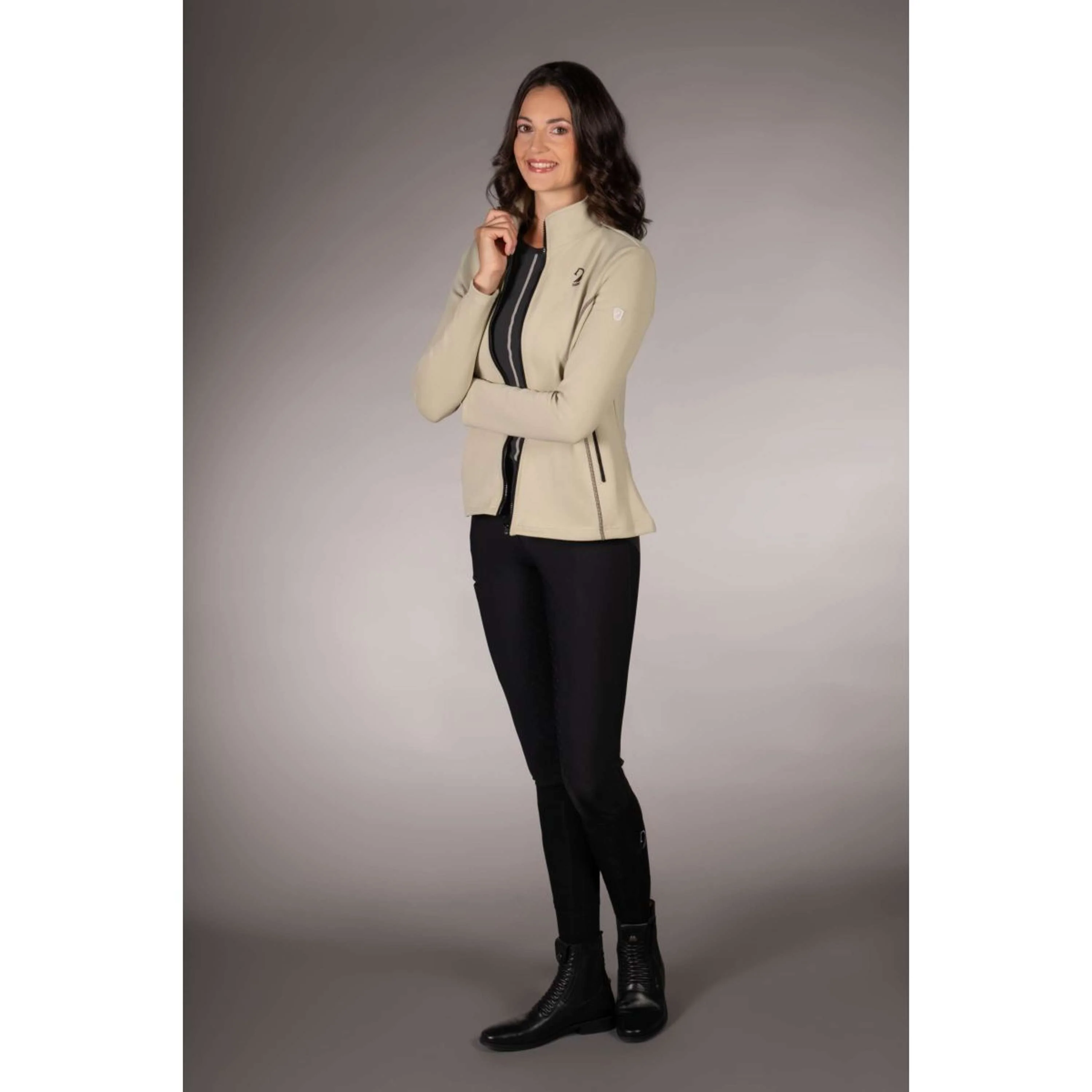 Lauria Garrelli Veste Polaire Limone Gris/Beige - Image 2