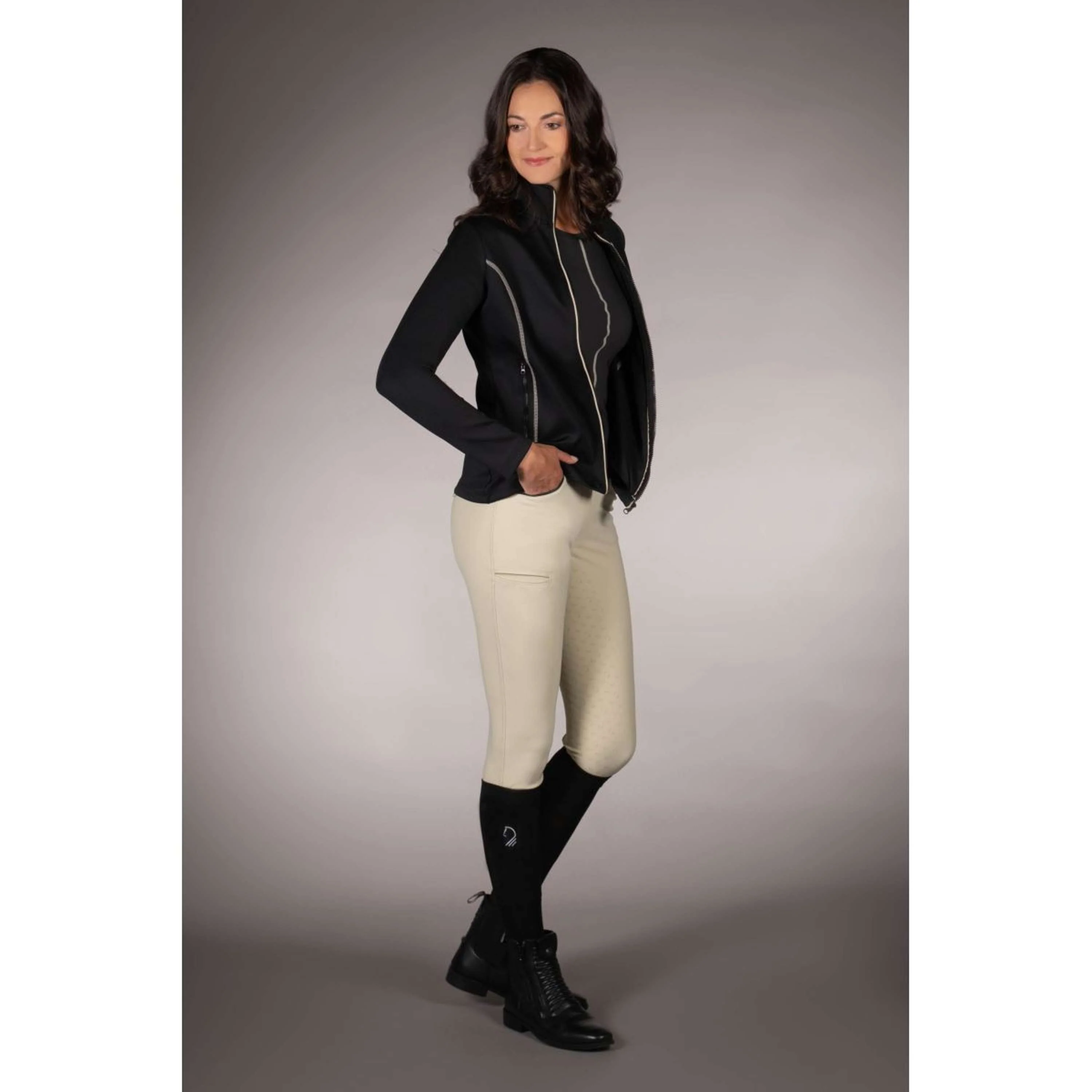 Lauria Garrelli Veste Polaire Limone Noir - Image 2